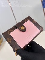 Louis Vuitton Wallet Card pack Pink Monogram Canvas LV Circle M69433