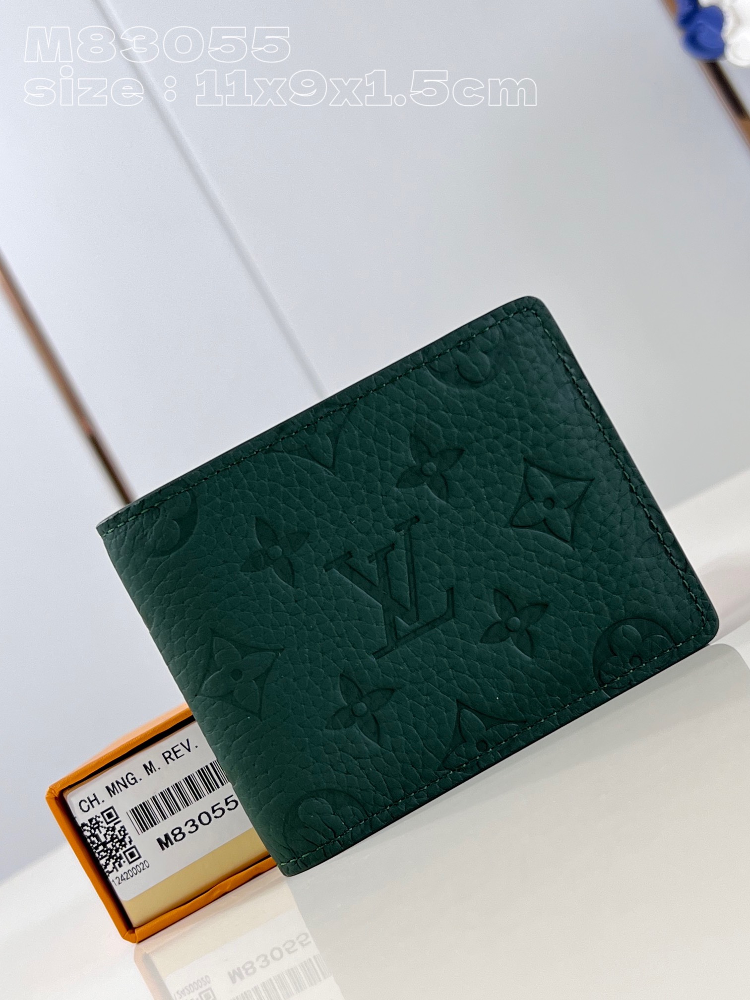 Louis Vuitton Portefeuilles Porte-Cartes Vert Taurillon M83055