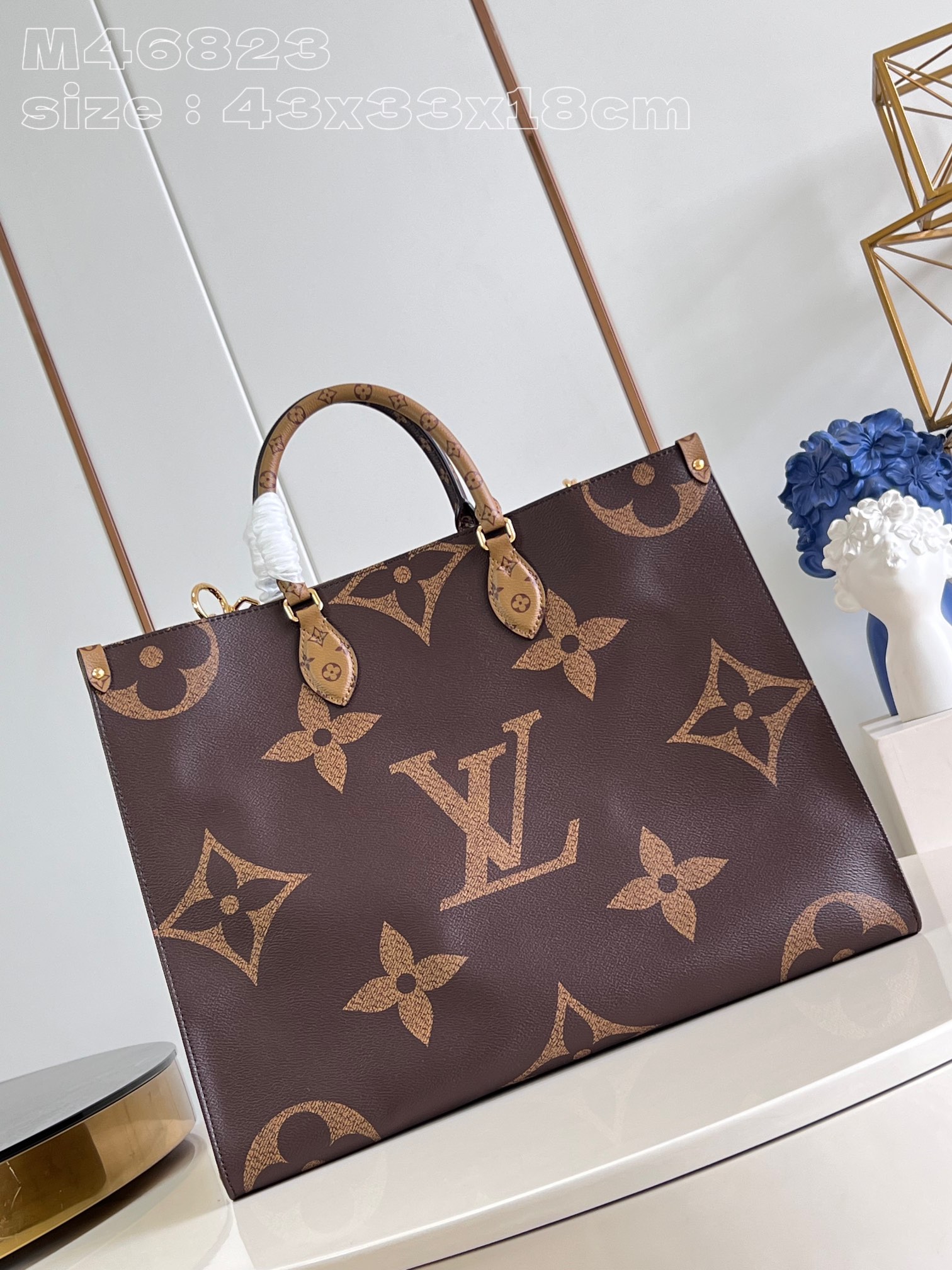 Louis Vuitton LV Onthego Clutches & Pouch Bags Tote Bags Monogram Canvas M46823