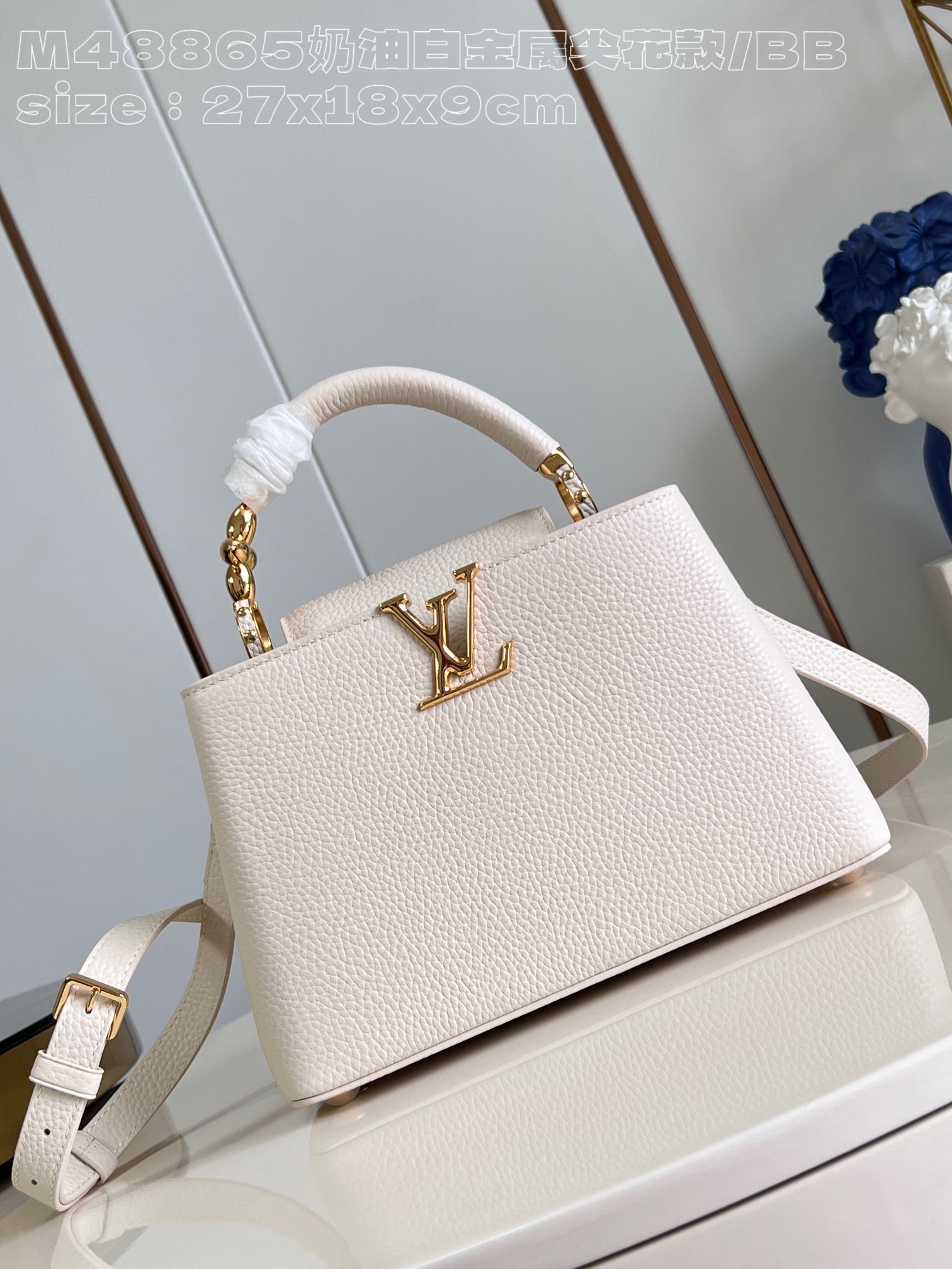 Louis Vuitton LV Capucines Bags Handbags 2023 Luxury Replicas
 Platinum White Taurillon Cowhide Mini M48865