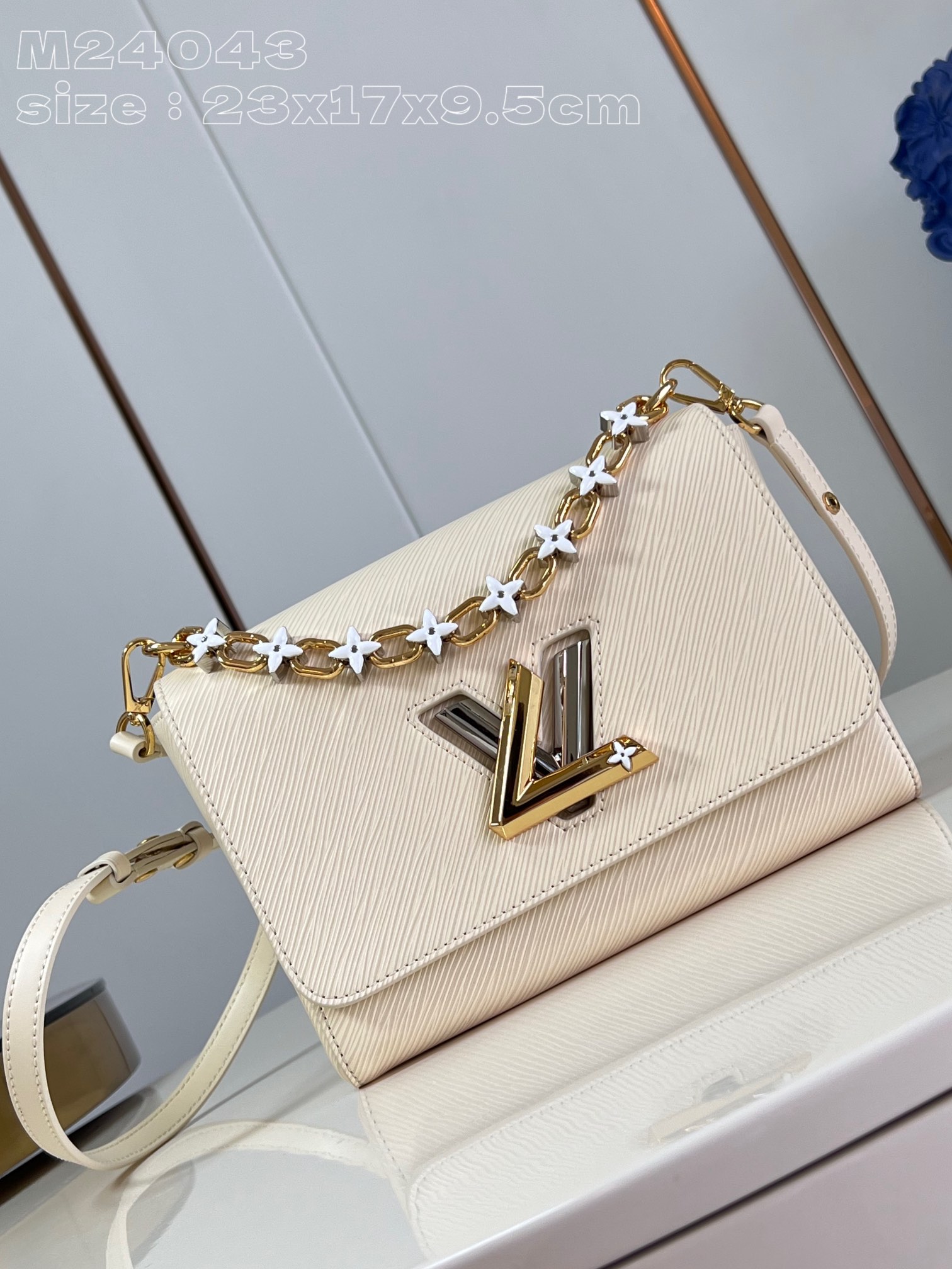 Beste Großhandel Replik
 Louis Vuitton Taschen Handtaschen Weiß Epi Frühlingskollektion M24043