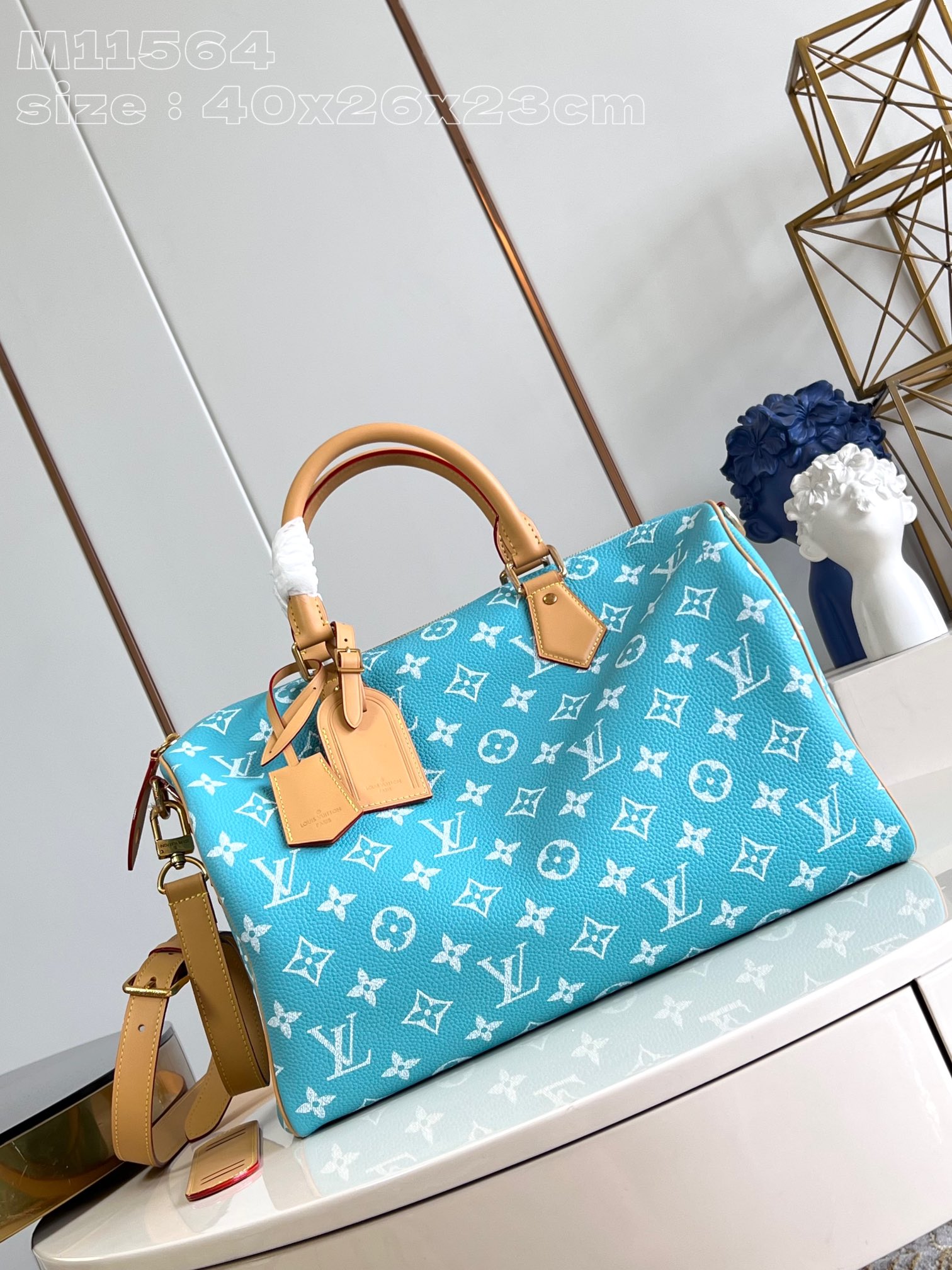 لويس فيتون LV Speedy حقيبة حقيبة يد طباعة قماش جلد البقر الغنم M11564