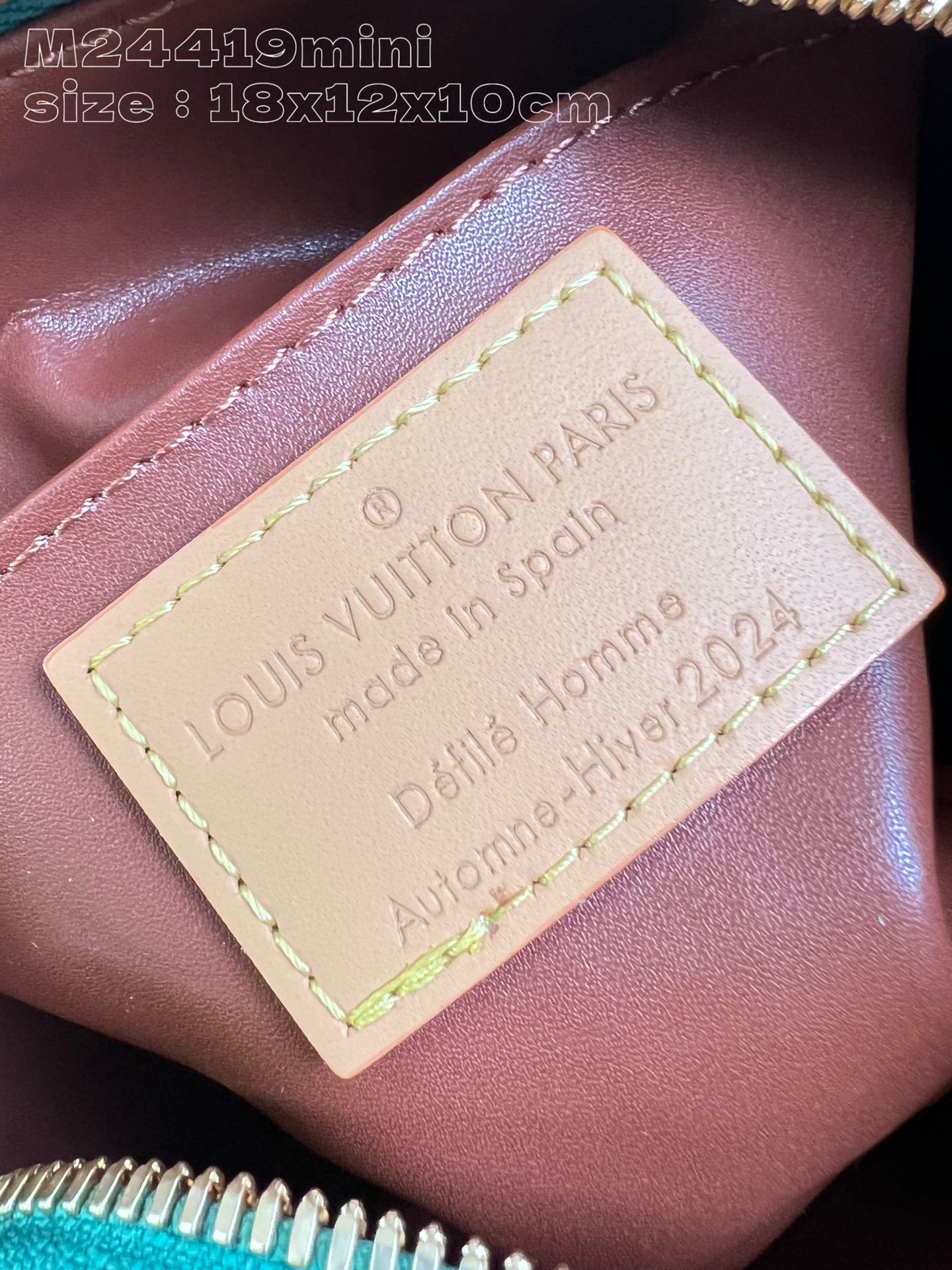 顶级原单M24419迷你绿色本款SpeedyBandoulière18MonogramLeather手袋