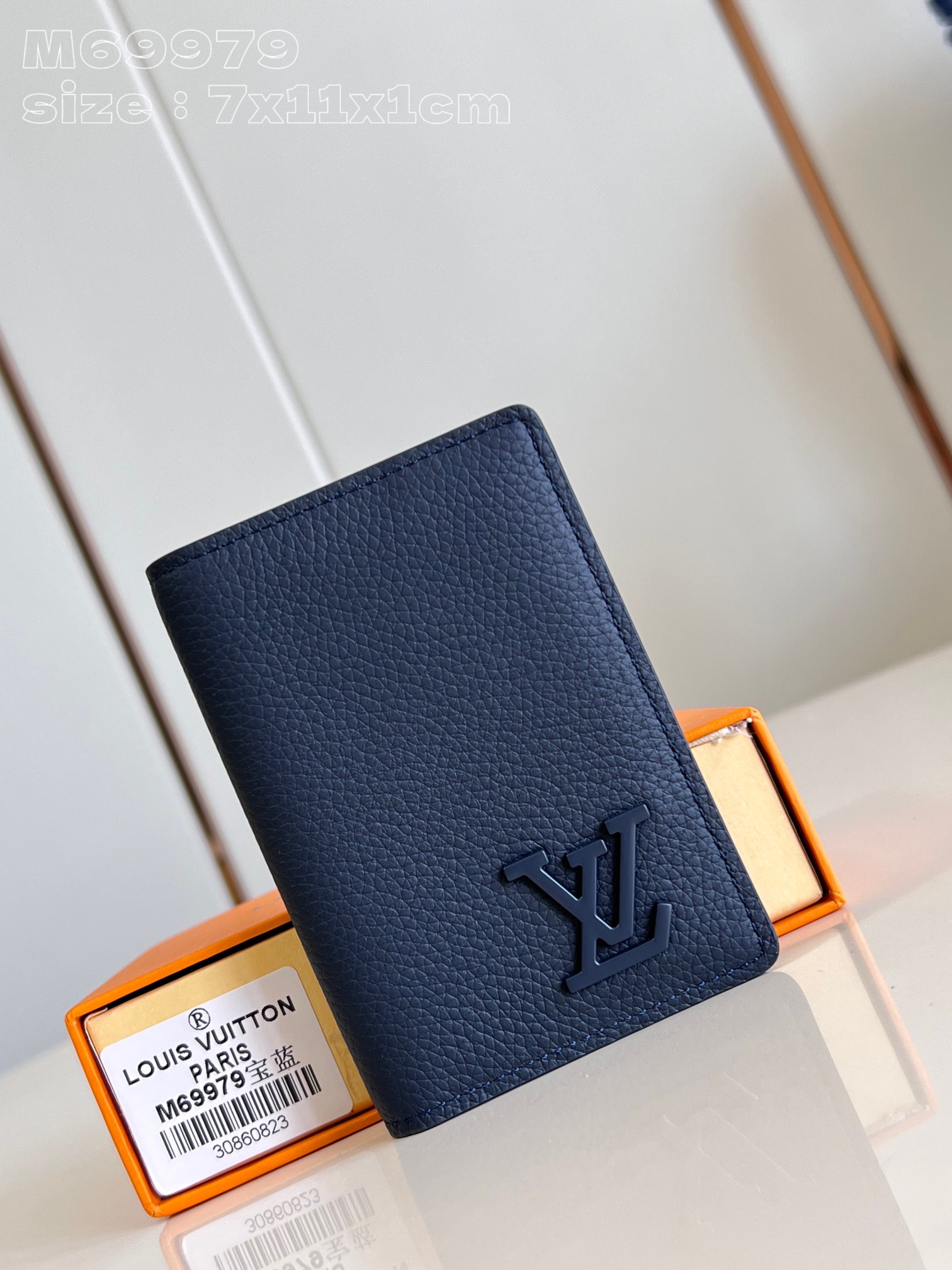 Louis Vuitton Wallet Replica Wholesale
 Blue Cowhide M69979