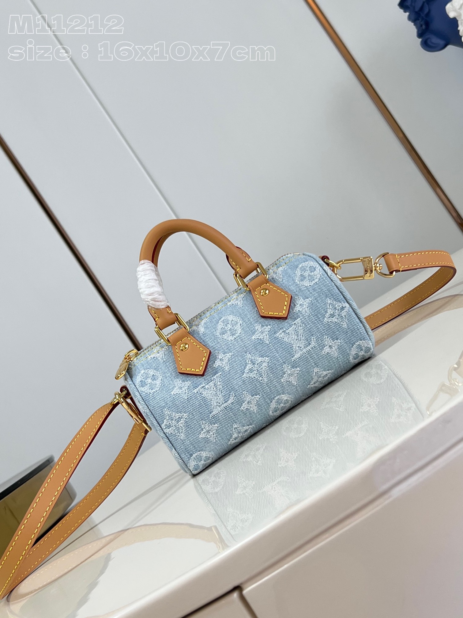 Louis Vuitton LV Speedy Bags Handbags White Cotton Cowhide Vintage M11212