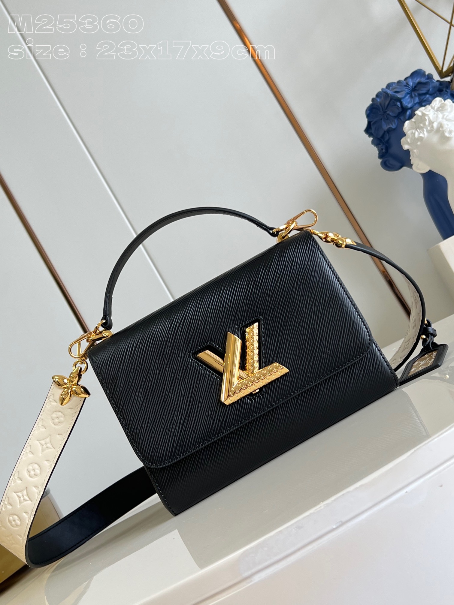 Perfect Quality
 Louis Vuitton Wholesale
 Bags Handbags Black Epi LV Twist M25360