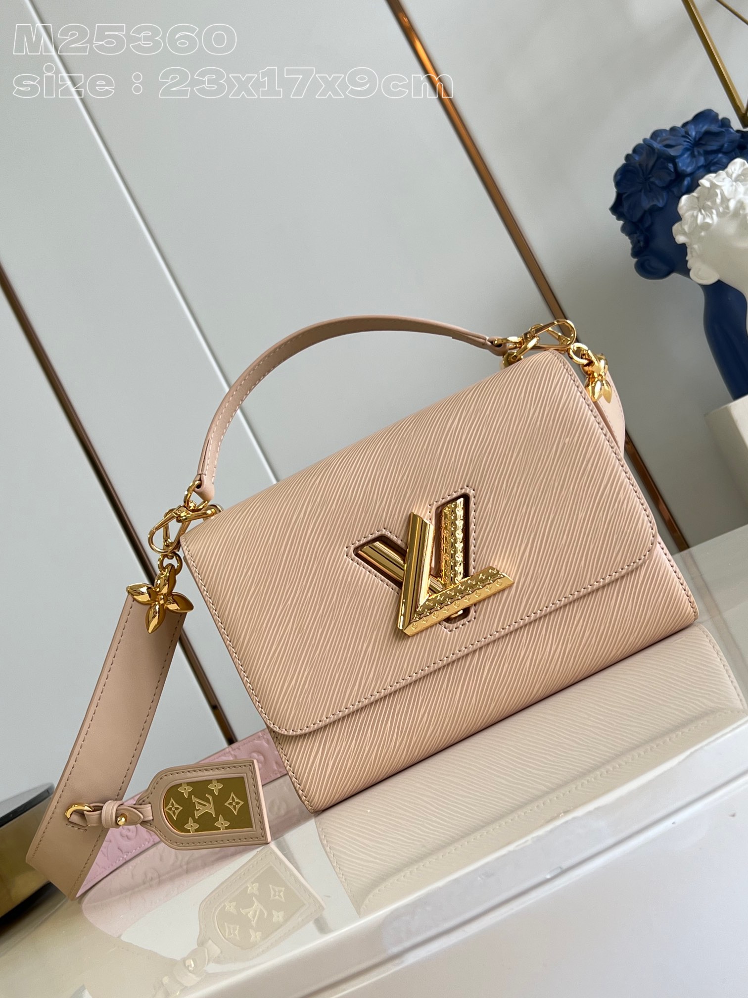 Louis Vuitton Taschen Handtaschen Rosa Epi LV Twist M25360