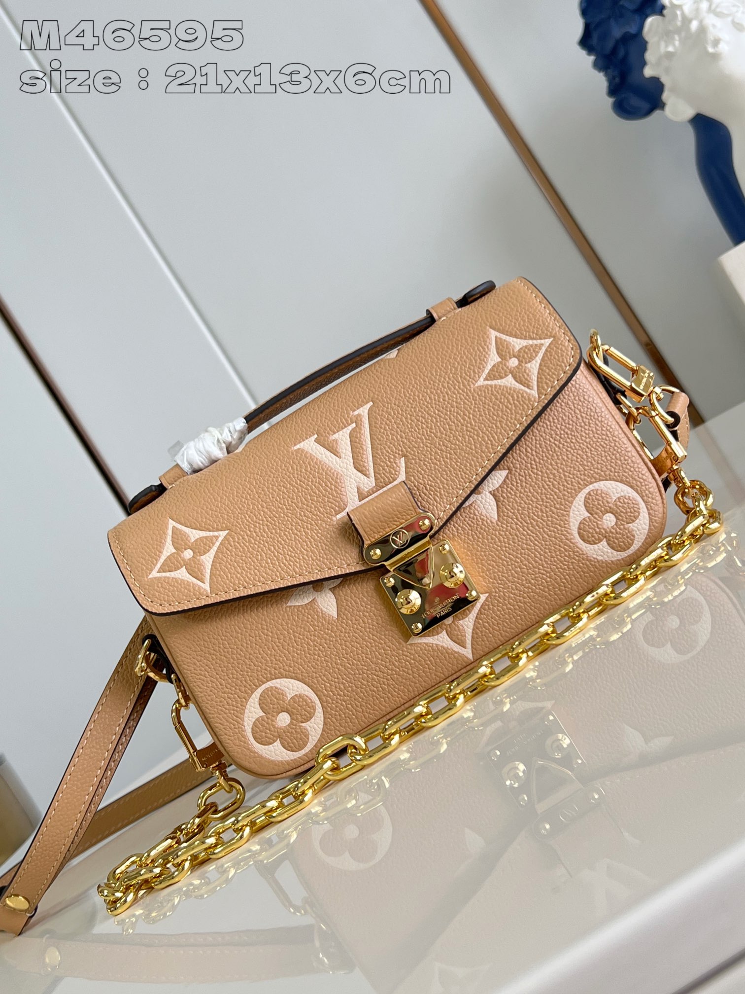 Louis Vuitton LV Pochette MeTis Bags Handbags Yellow Empreinte​ M46595