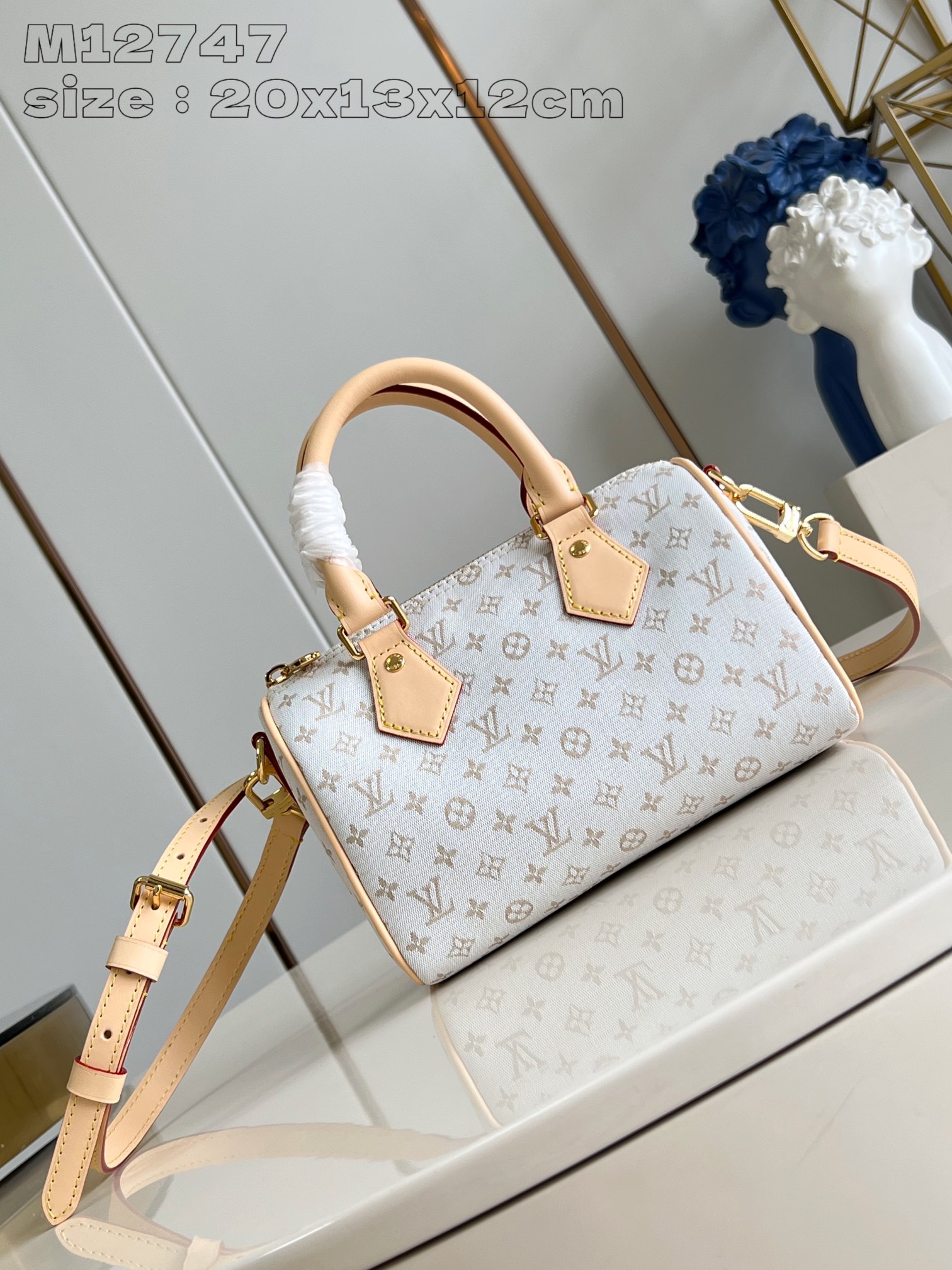 AAA
 لويس فيتون LV Speedy حقيبة حقيبة يد ا > ? جلد البقر مینی M12747