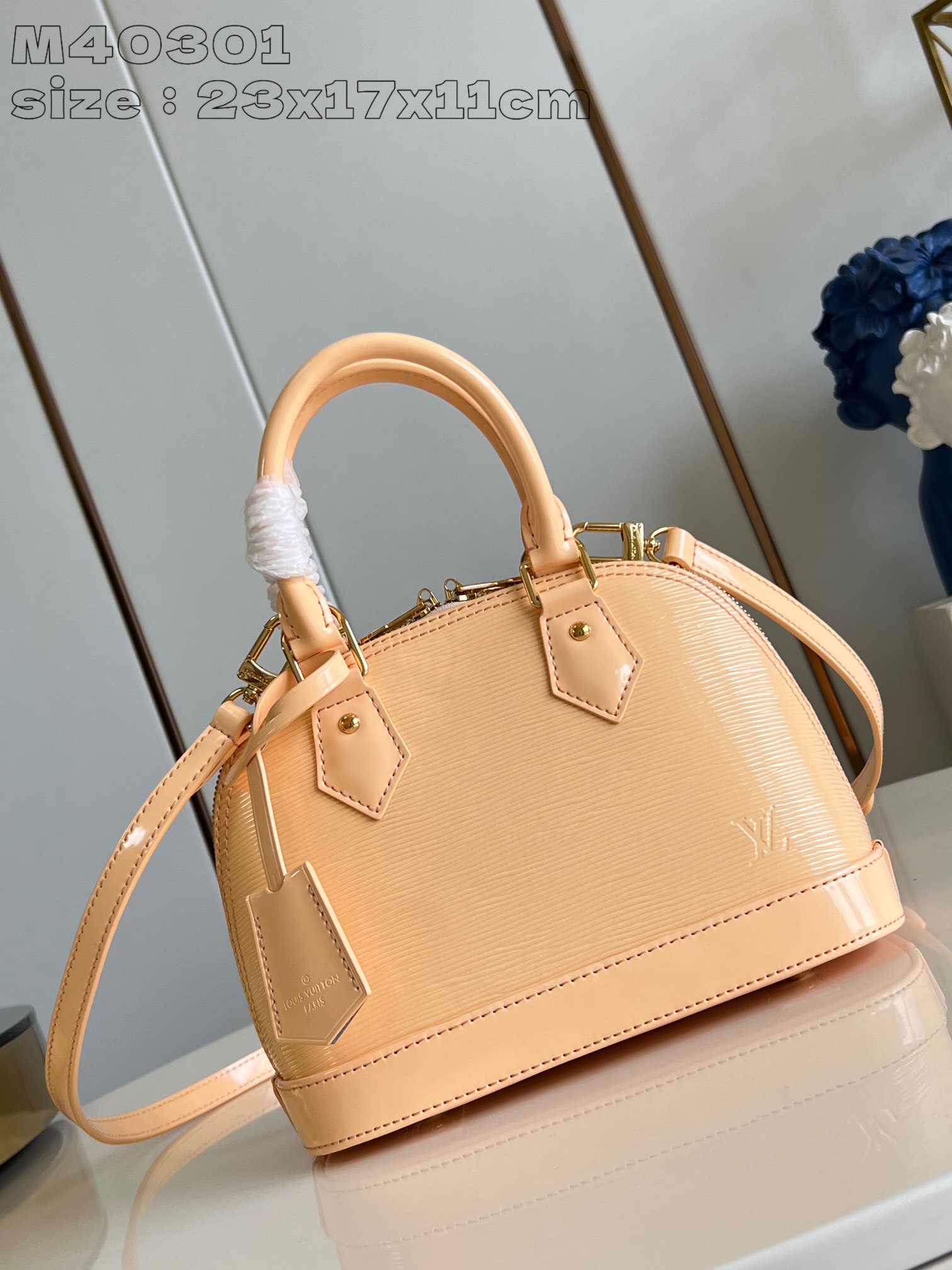 Louis Vuitton LV Alma BB Bags Handbags Top Quality Replica
 Apricot Color Embroidery Epi M40301