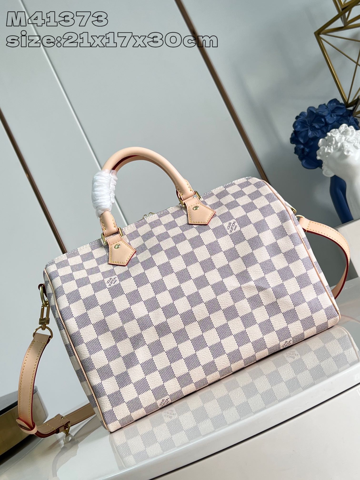 How to start selling replica
 Louis Vuitton LV Speedy Bags Handbags White Damier Azur Canvas M41373