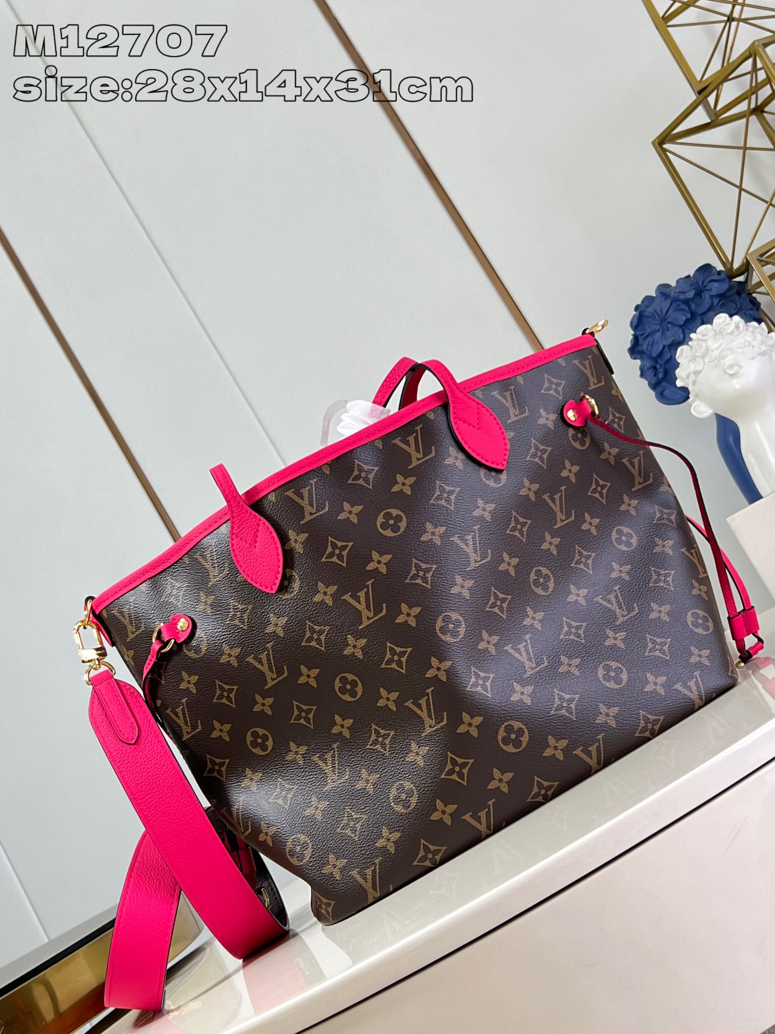 Louis Vuitton LV Neverfull Bags Handbags best website for replica
 Monogram Canvas Fabric M12707