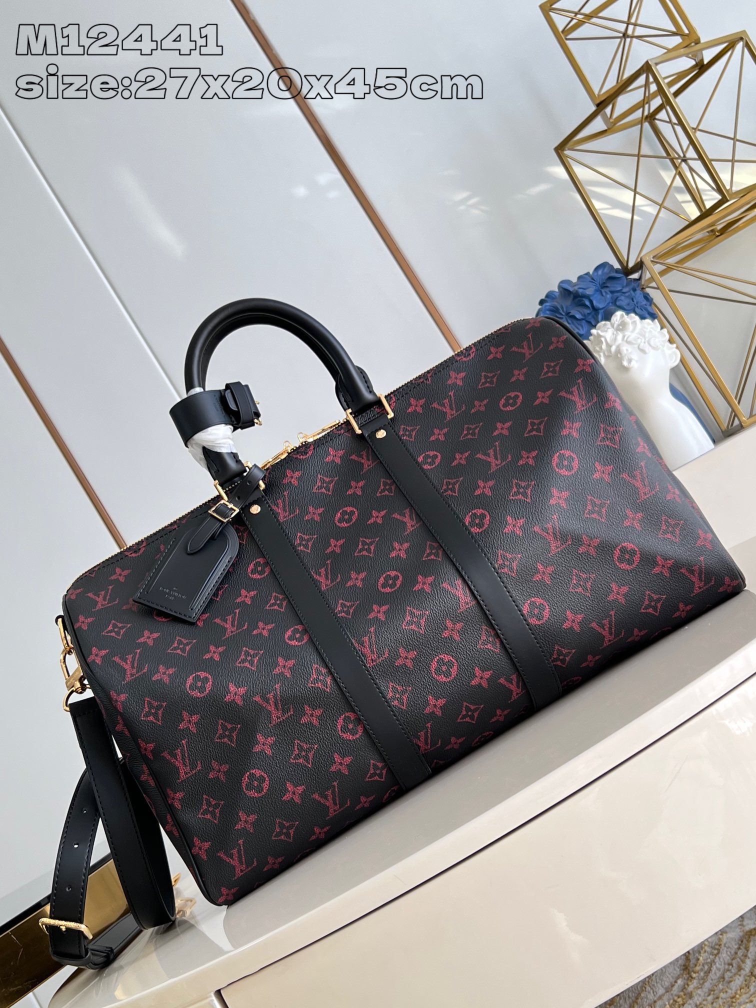 1:1 Replica Wholesale
 Louis Vuitton LV Keepall Travel Bags Canvas Fabric M12441