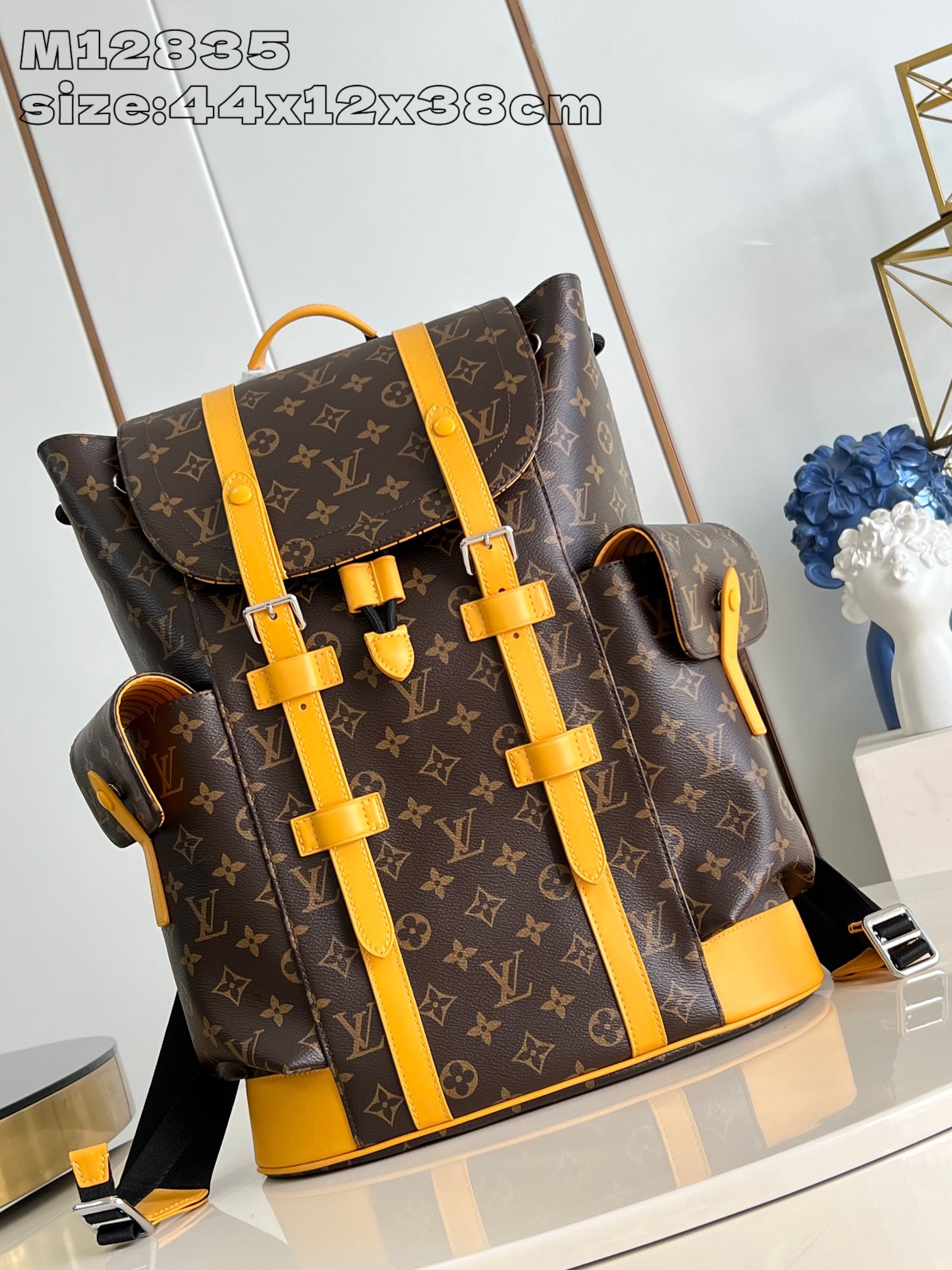 Louis Vuitton LV Christopher Bags Backpack Monogram Canvas MM12835