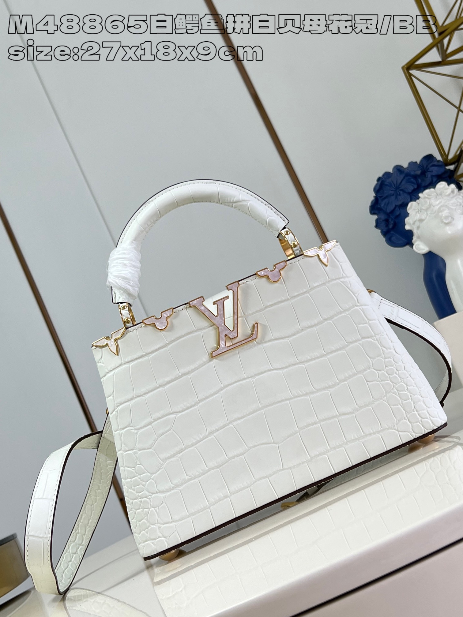 Louis Vuitton LV Capucines Bags Handbags Most Desired
 White Taurillon Cowhide Mini M48865