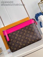 Louis Vuitton Clutches & Pouch Bags Red Canvas Cowhide Pochette M13356 1 Louis Vuitton Clutches & Pouch Bags Red Canvas Cowhide Pochette M13356