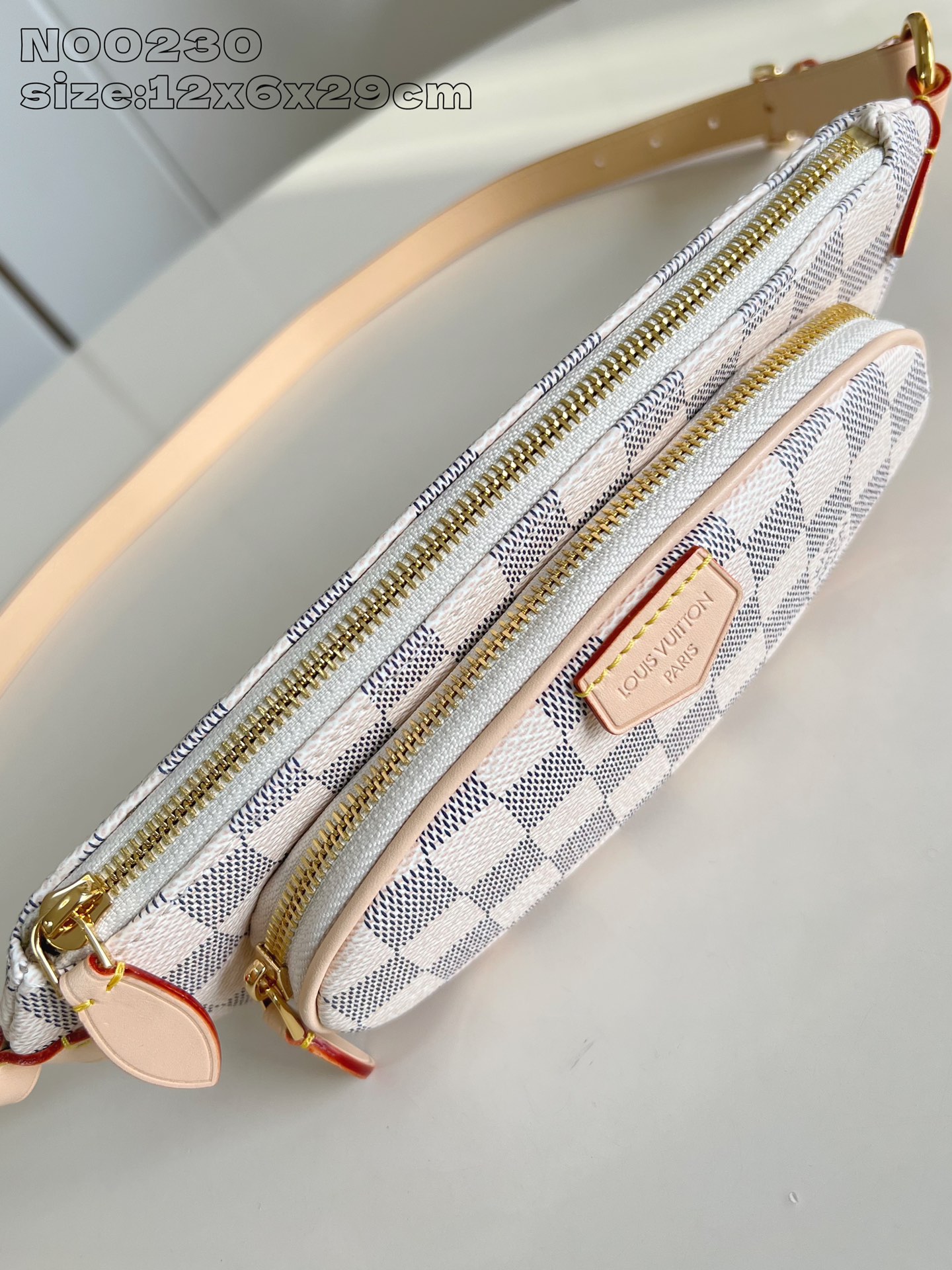 【顶级原单 N00230白格 】Keepit 腰包于 2025 春夏秀场初次亮相，为 Damier Az