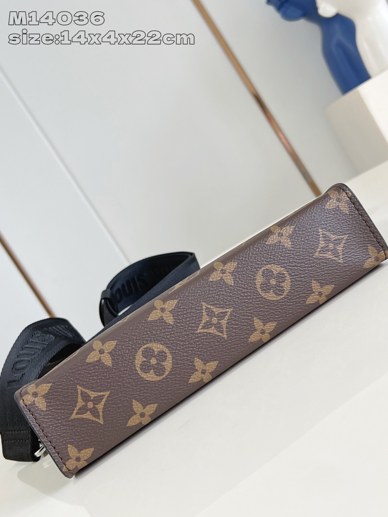 【顶级原单 M14036老花 】本款 Gaston 迷你手袋以 Monogram Macassar 涂层