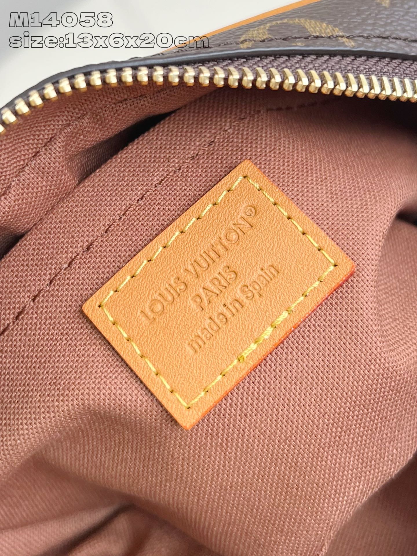 【顶级原单 M14058老花 】Trocadéro 迷你手袋采用 Monogram 帆布材质、复古牛皮革
