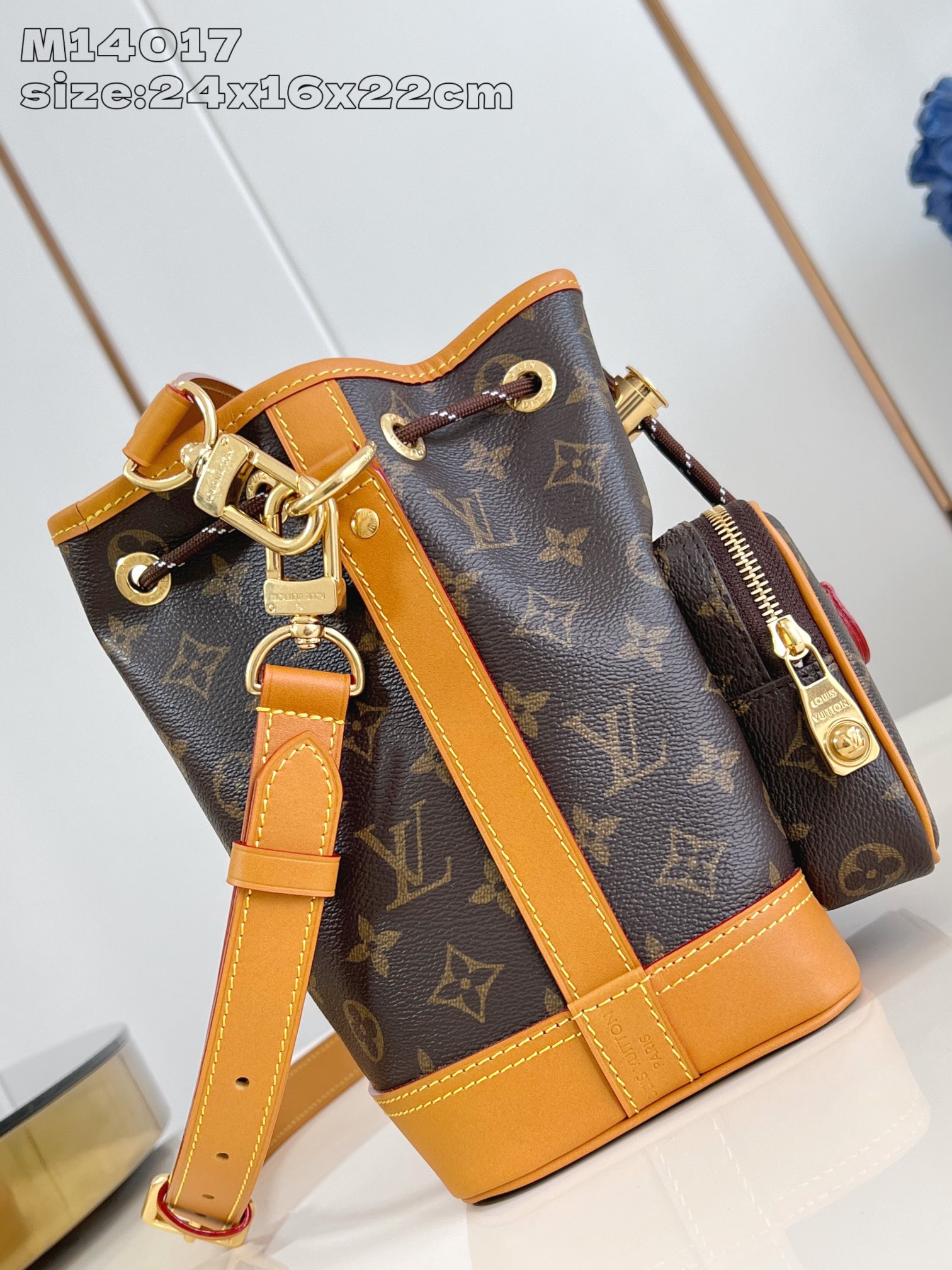 【顶级原单 M14017老花 】路易威登 Noé Cargo 水桶包以 Monogram 帆布构型，配以