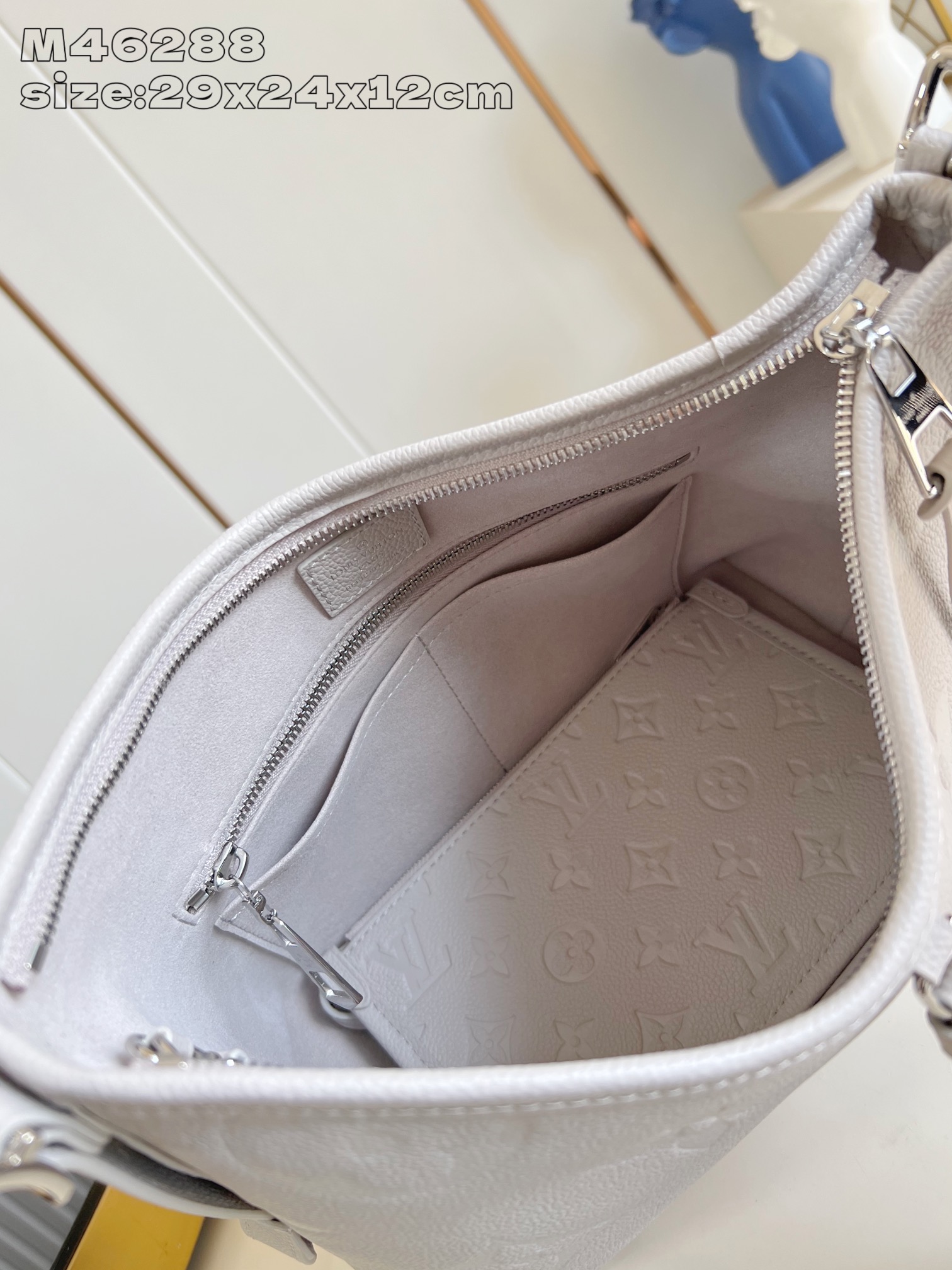 【顶级原单 M46288芋泥紫压花 】M12917  CarryAll 小号手袋取材 Monogram 