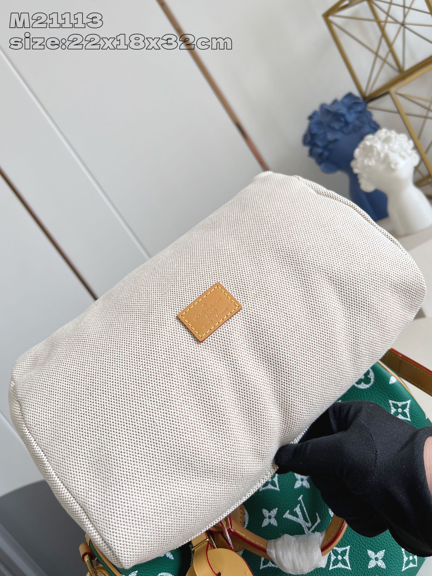 【顶级原单 M21113绿 】Speedy  Bandoulière 30 手袋采用印有经典 Monog