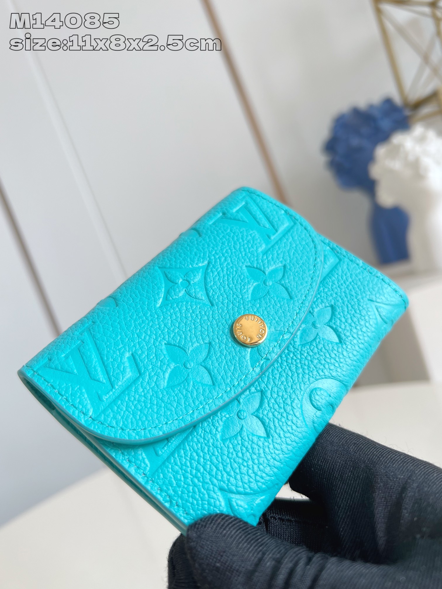 【顶级原单 M14085蓝 】這款Rosalie零錢包採用品牌經典的Monogram Empreinte