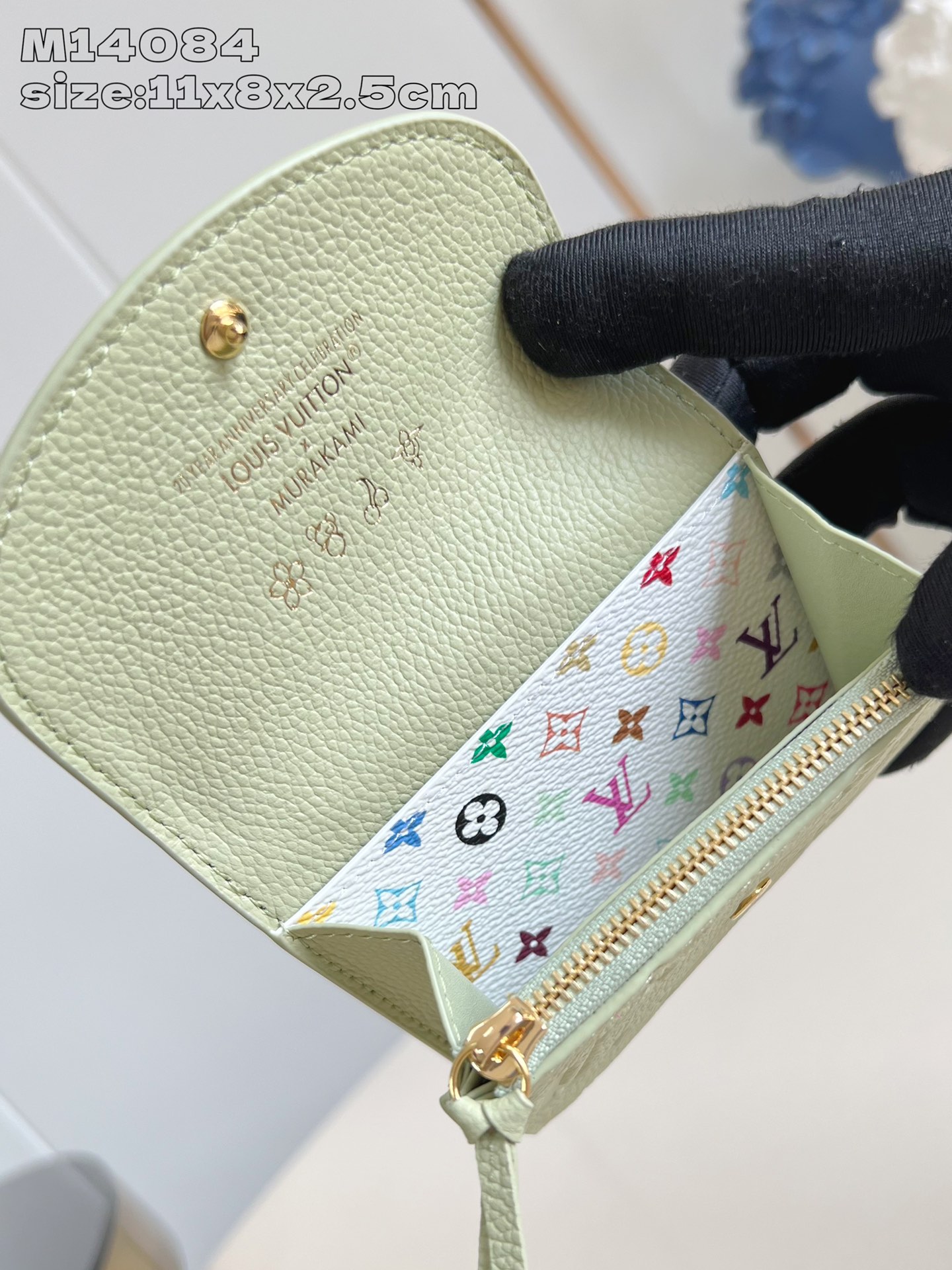 【顶级原单 M14084绿 】這款Rosalie零錢包採用品牌經典的Monogram Empreinte
