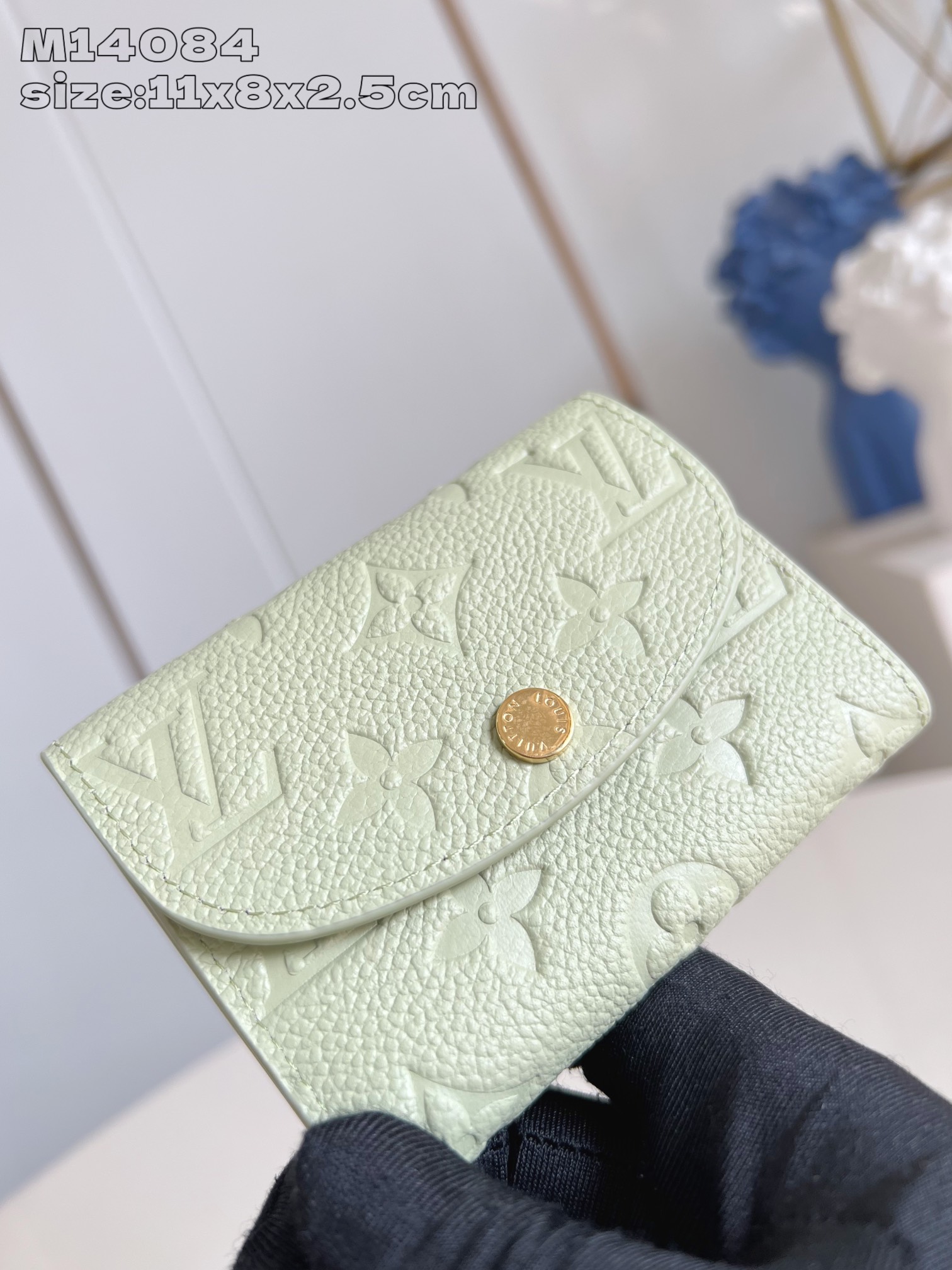 【顶级原单 M14084绿 】這款Rosalie零錢包採用品牌經典的Monogram Empreinte