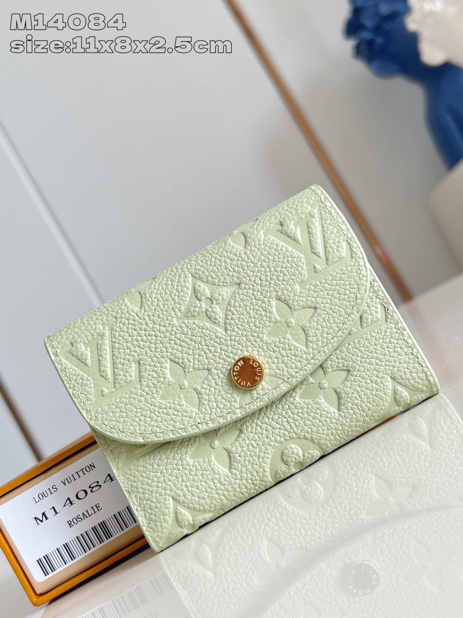【顶级原单 M14084绿 】這款Rosalie零錢包採用品牌經典的Monogram Empreinte