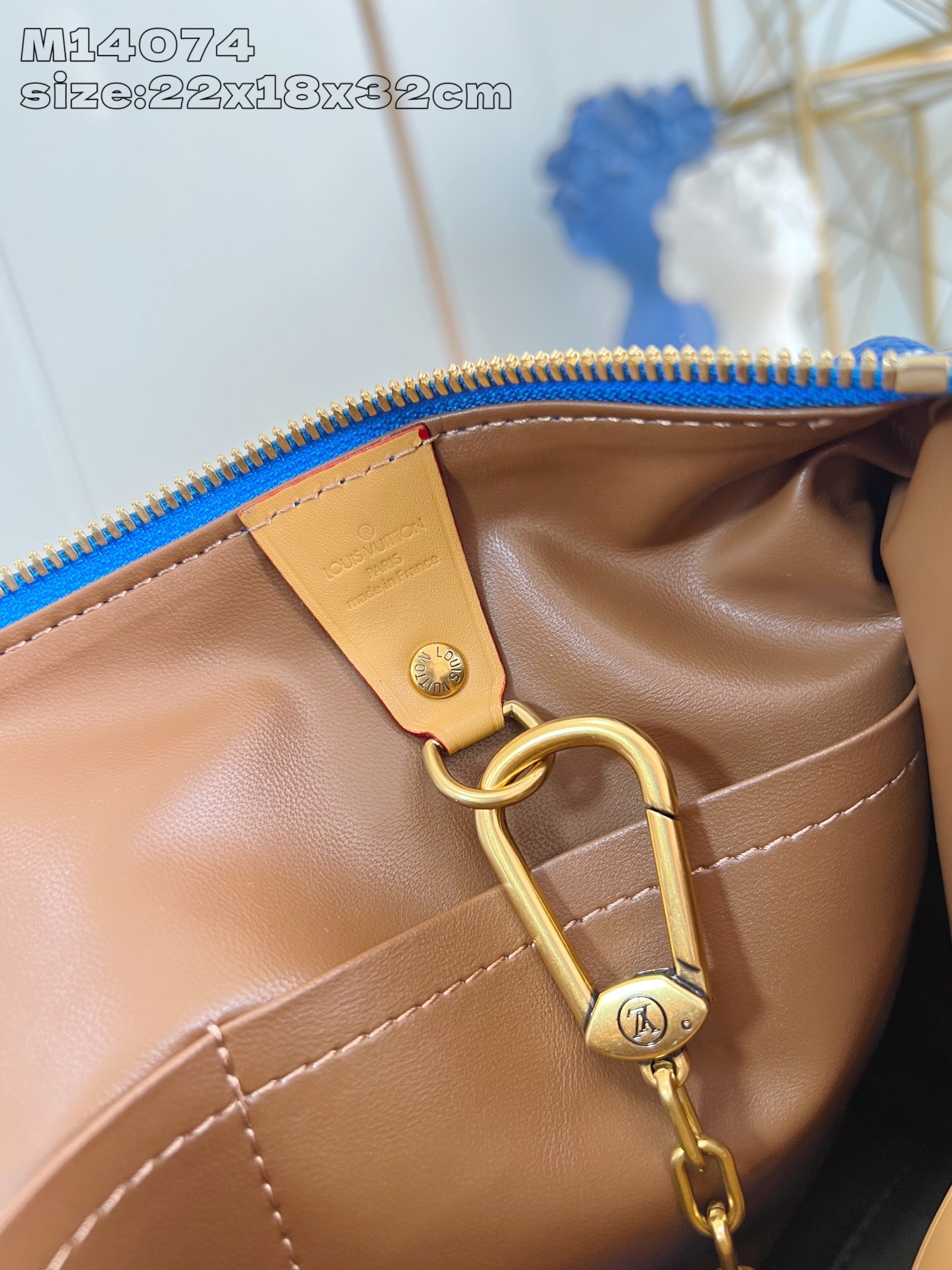 【顶级原单 M14074蓝 】Speedy  Bandoulière 30 手袋采用印有经典 Monog