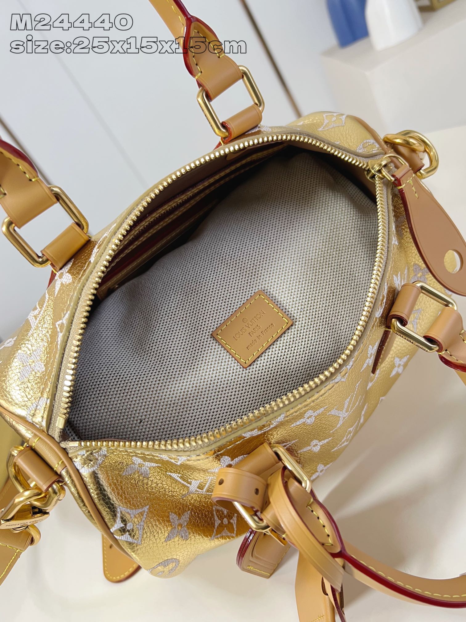 【顶级原单 M24440金 】本款 Speedy  Bandoulière 25 Monogram Le