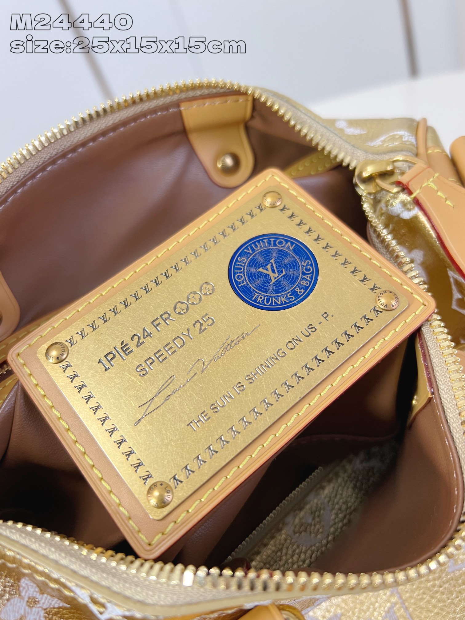 【顶级原单 M24440金 】本款 Speedy  Bandoulière 25 Monogram Le