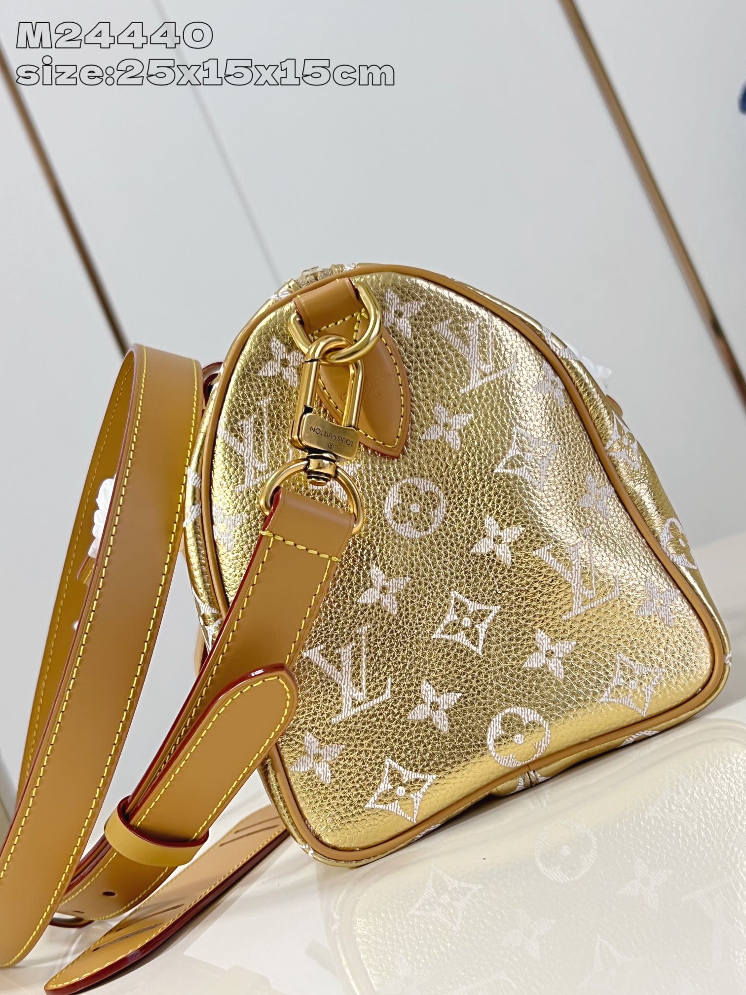 【顶级原单 M24440金 】本款 Speedy  Bandoulière 25 Monogram Le