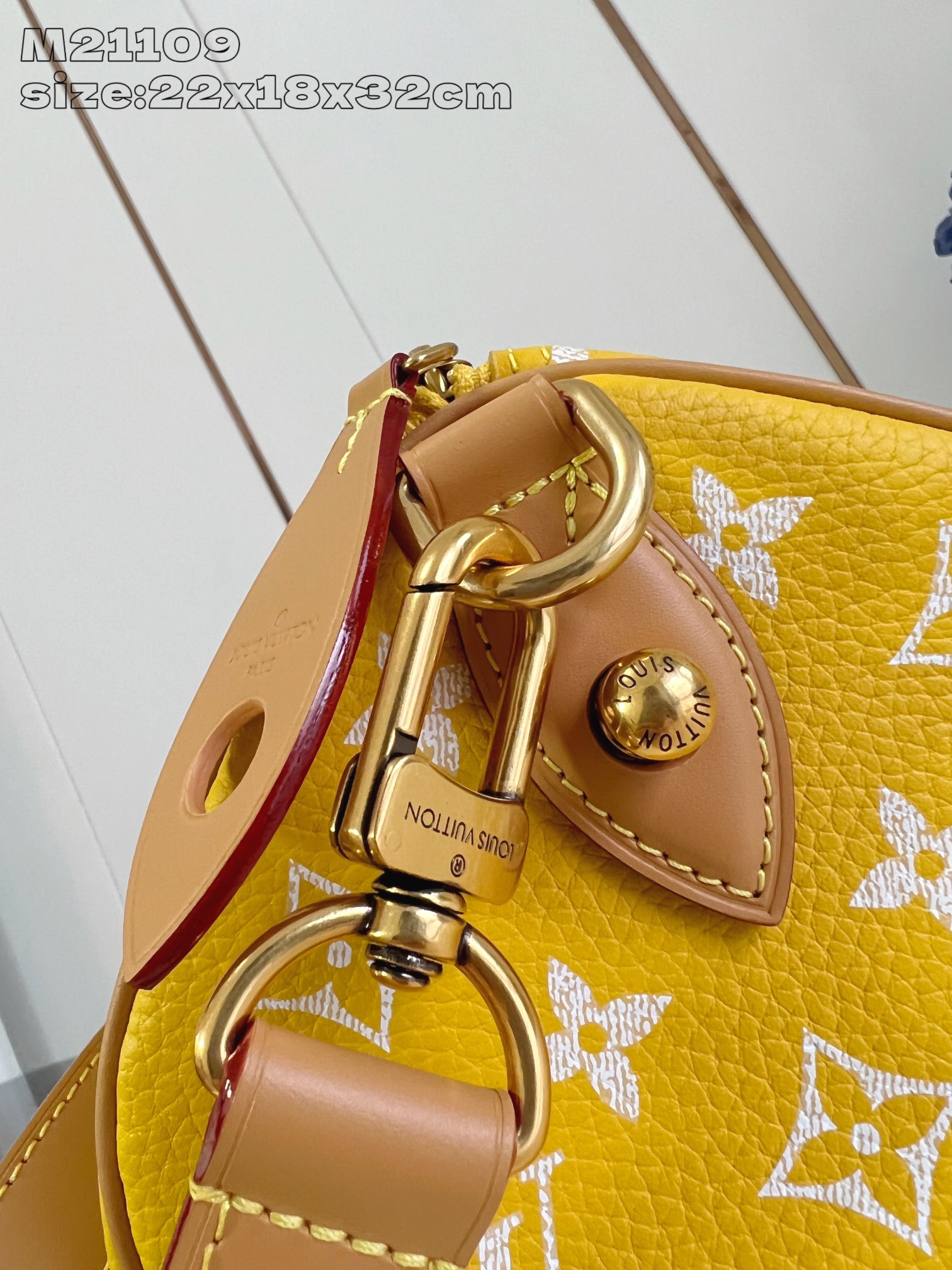 【顶级原单 M21109黄 】Speedy  Bandoulière 30 手袋采用印有经典 Monog