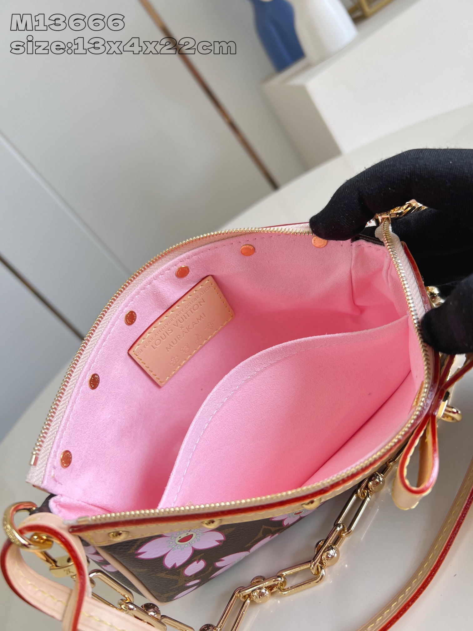 【顶级原单 M13666 】本款 Pochette Accessoires 手袋为经典 Monogram