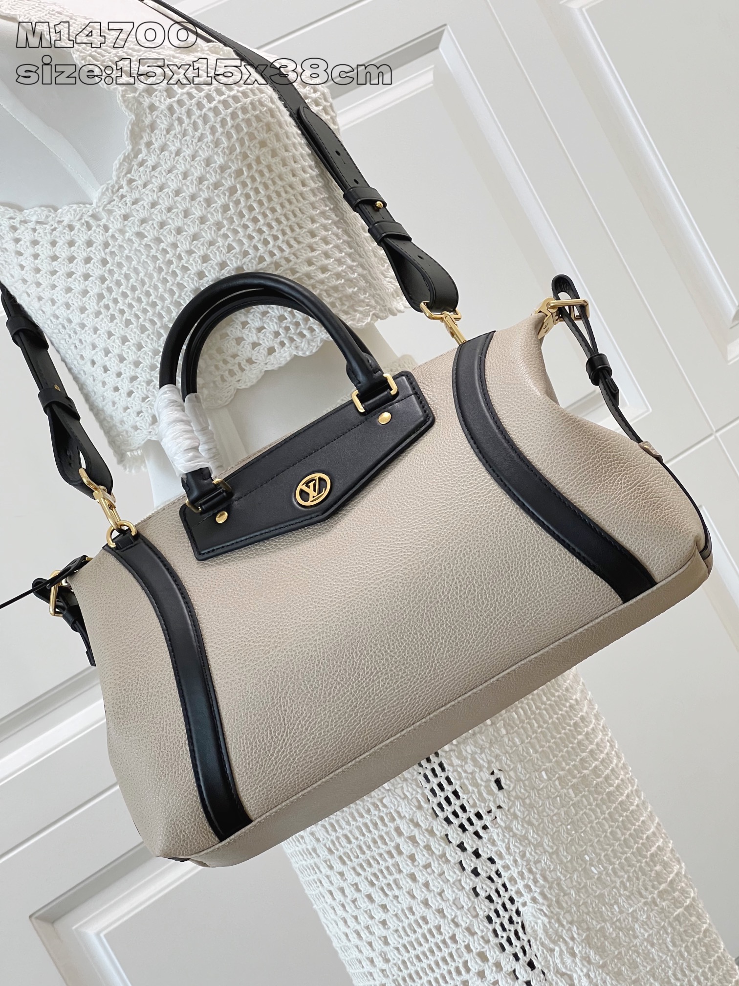 Louis Vuitton Biker Medium Handbag in Gray-Brown Leather