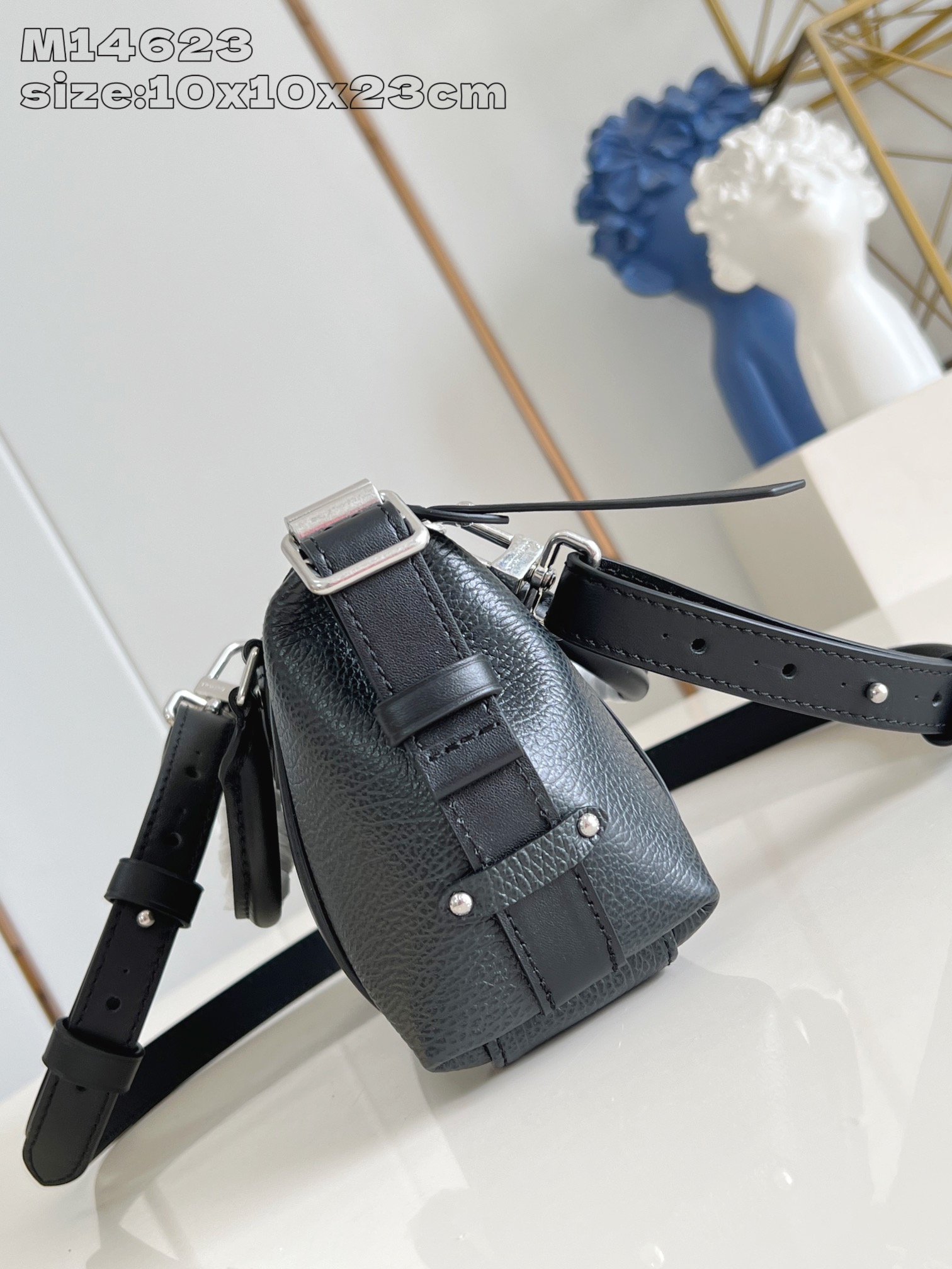 Louis Vuitton Nano Rider Bag Black Leather, 10 x 10 x 23 cm 4 i1744090275 3100 5