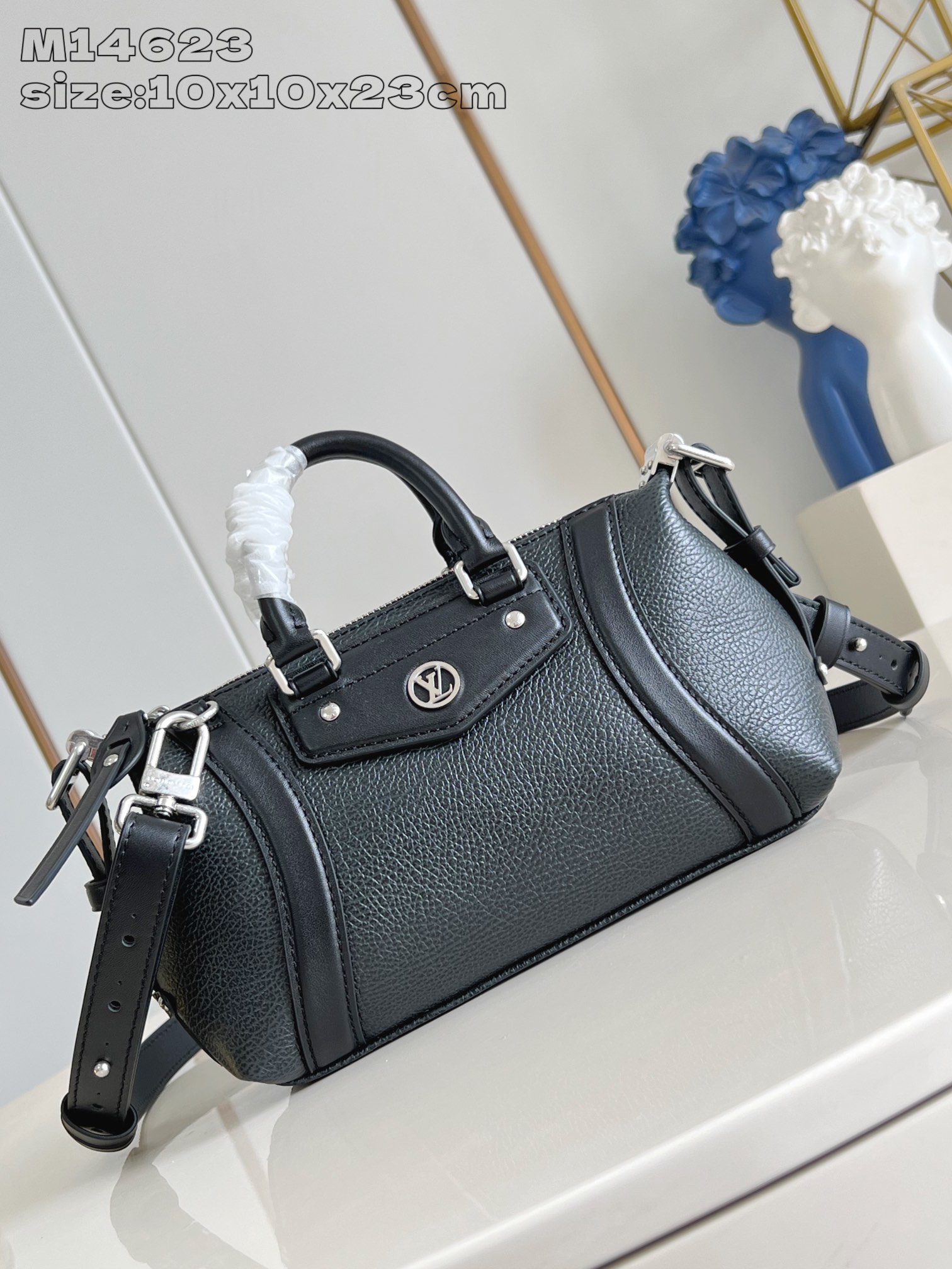 Louis Vuitton Nano Rider Bag Black Leather, 10 x 10 x 23 cm 2 i1744090276 4723 6