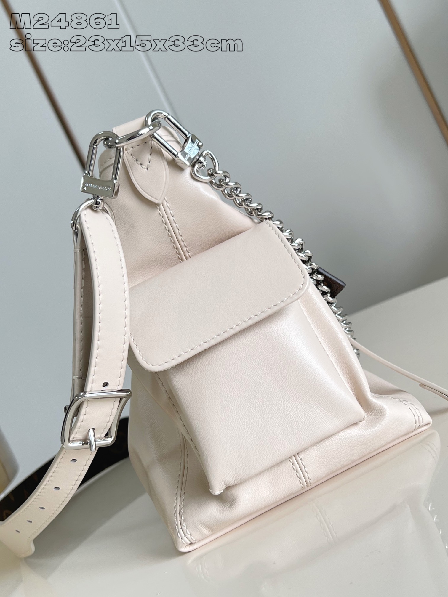 【顶级原单 M24861奶白 】M12919 本款 CarryAll Cargo Vibe 小号手袋为羊