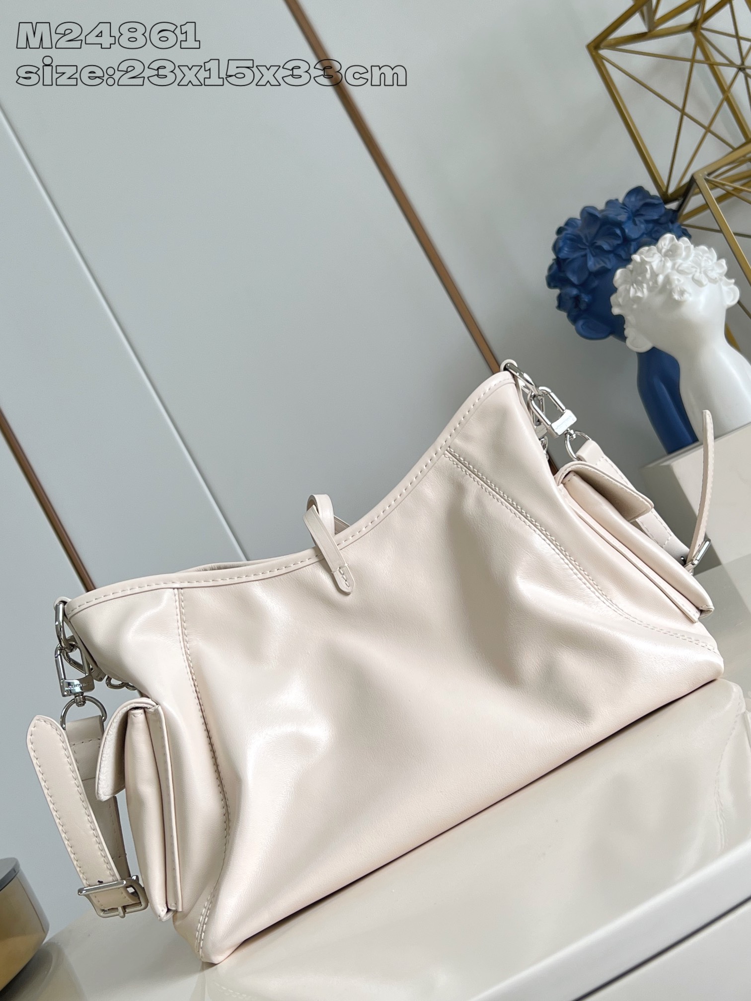 【顶级原单 M24861奶白 】M12919 本款 CarryAll Cargo Vibe 小号手袋为羊