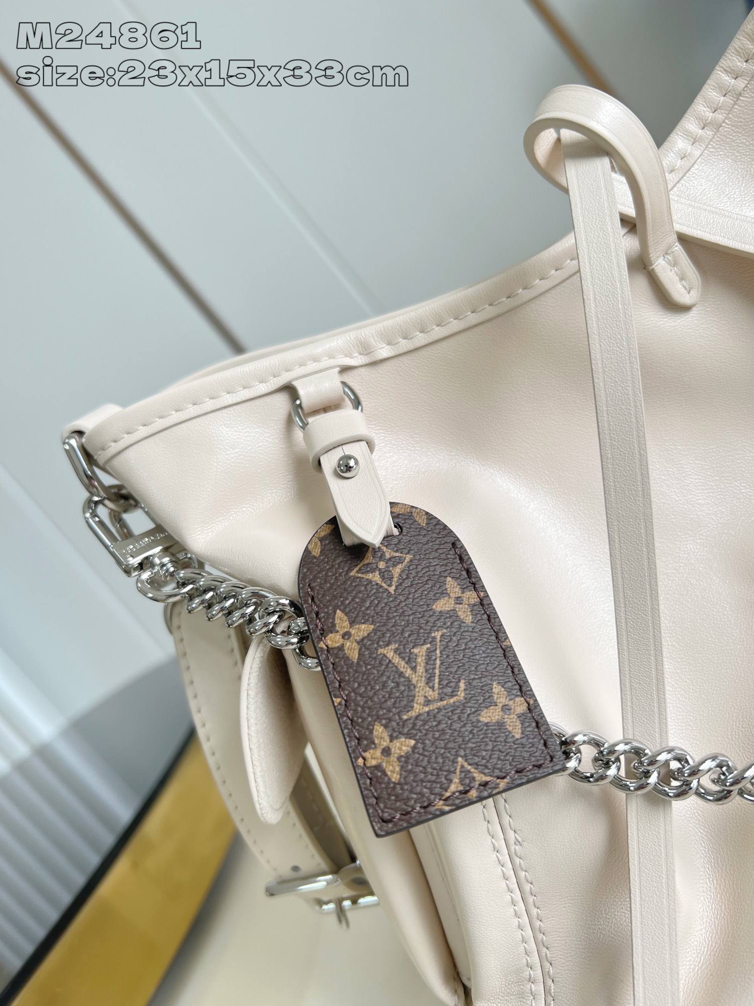 【顶级原单 M24861奶白 】M12919 本款 CarryAll Cargo Vibe 小号手袋为羊