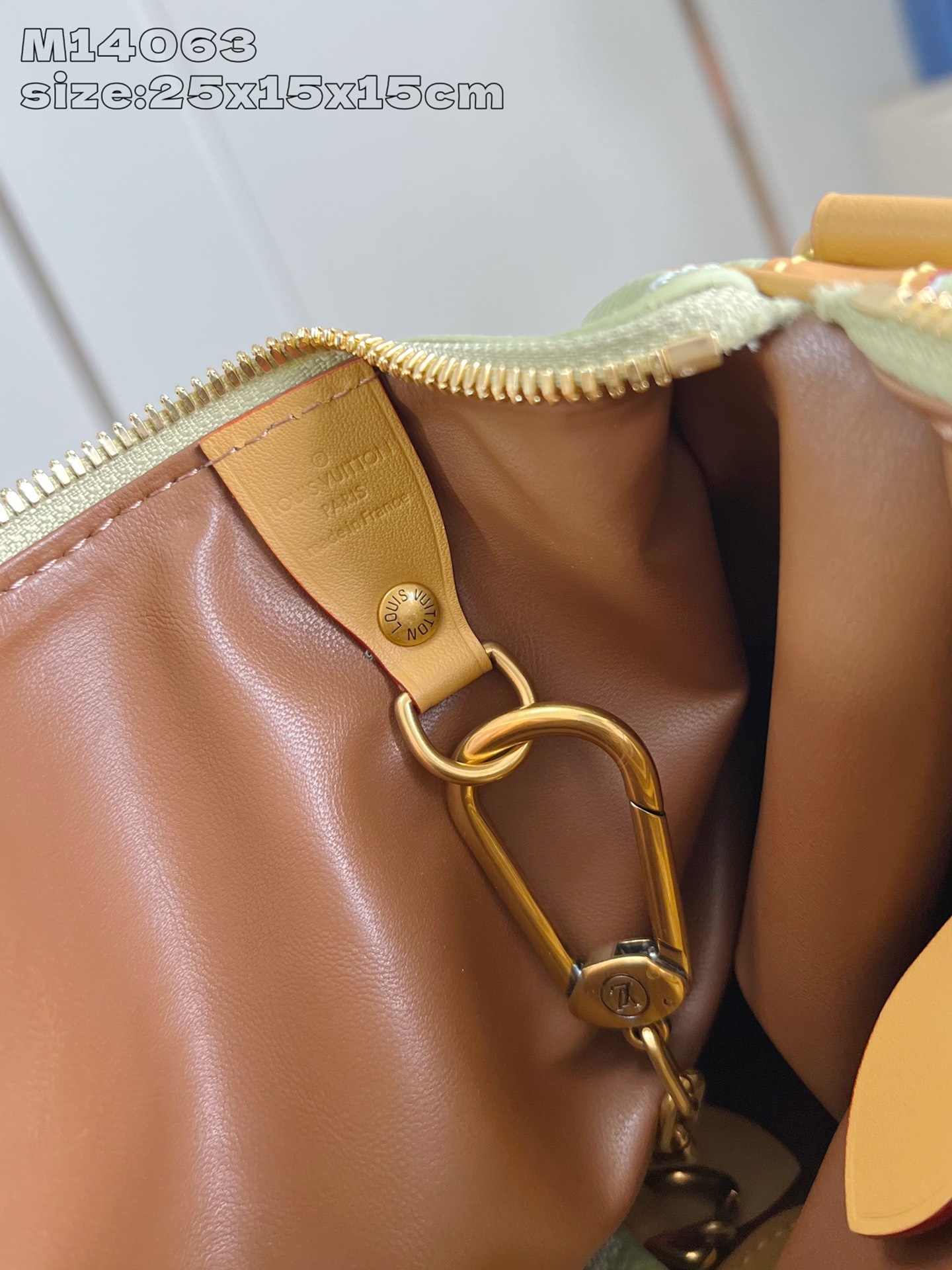 【顶级原单 M14063果绿 】本款 Speedy  Bandoulière 25 Monogram L