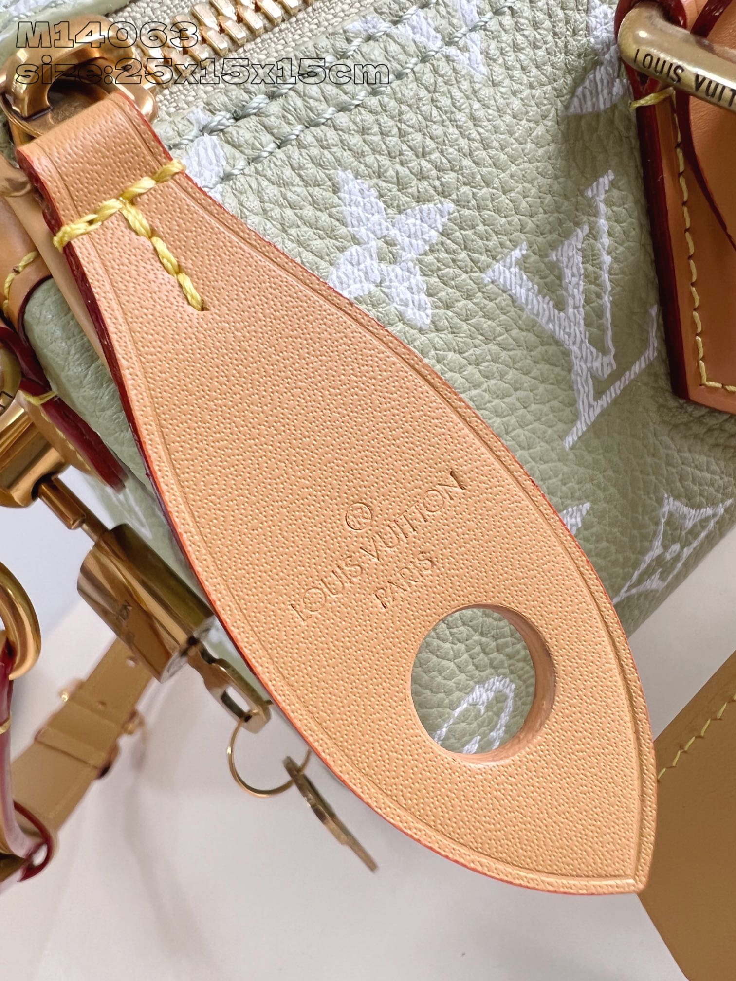 【顶级原单 M14063果绿 】本款 Speedy  Bandoulière 25 Monogram L