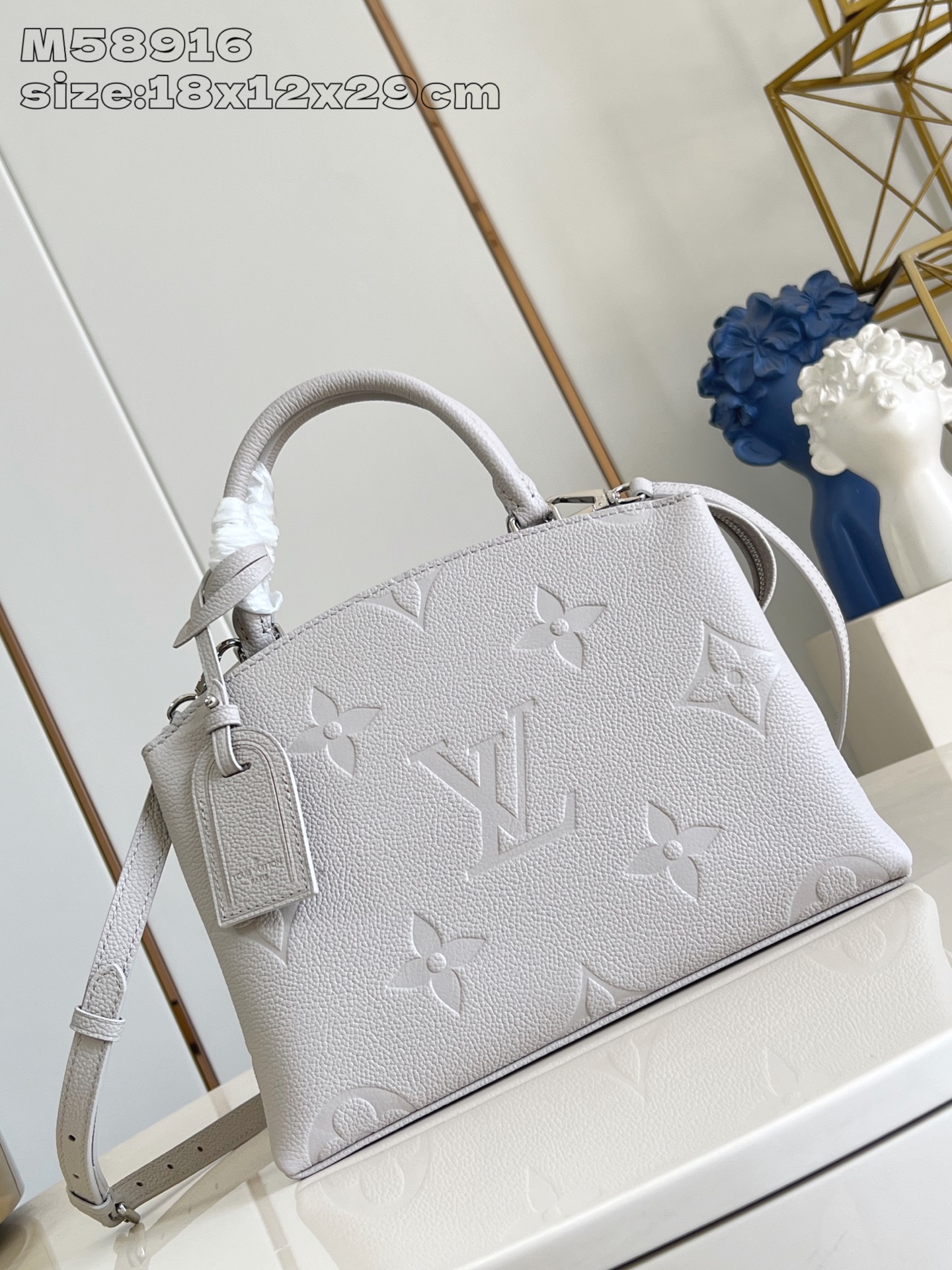 【顶级原单 M58916紫压花 】M13803 本款 Petit Palais 手袋为 Monogram