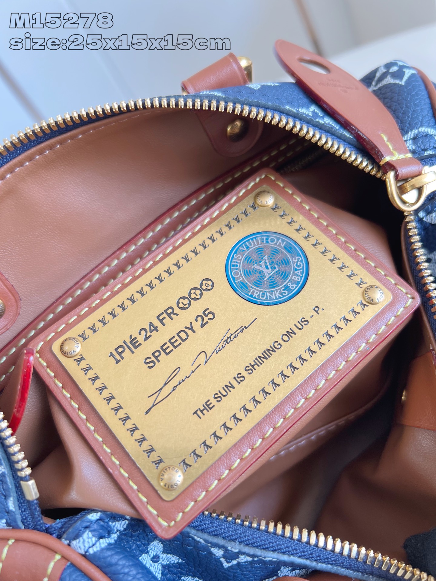 【顶级原单 M15278宝蓝 】本款 Speedy  Bandoulière 25 Monogram L