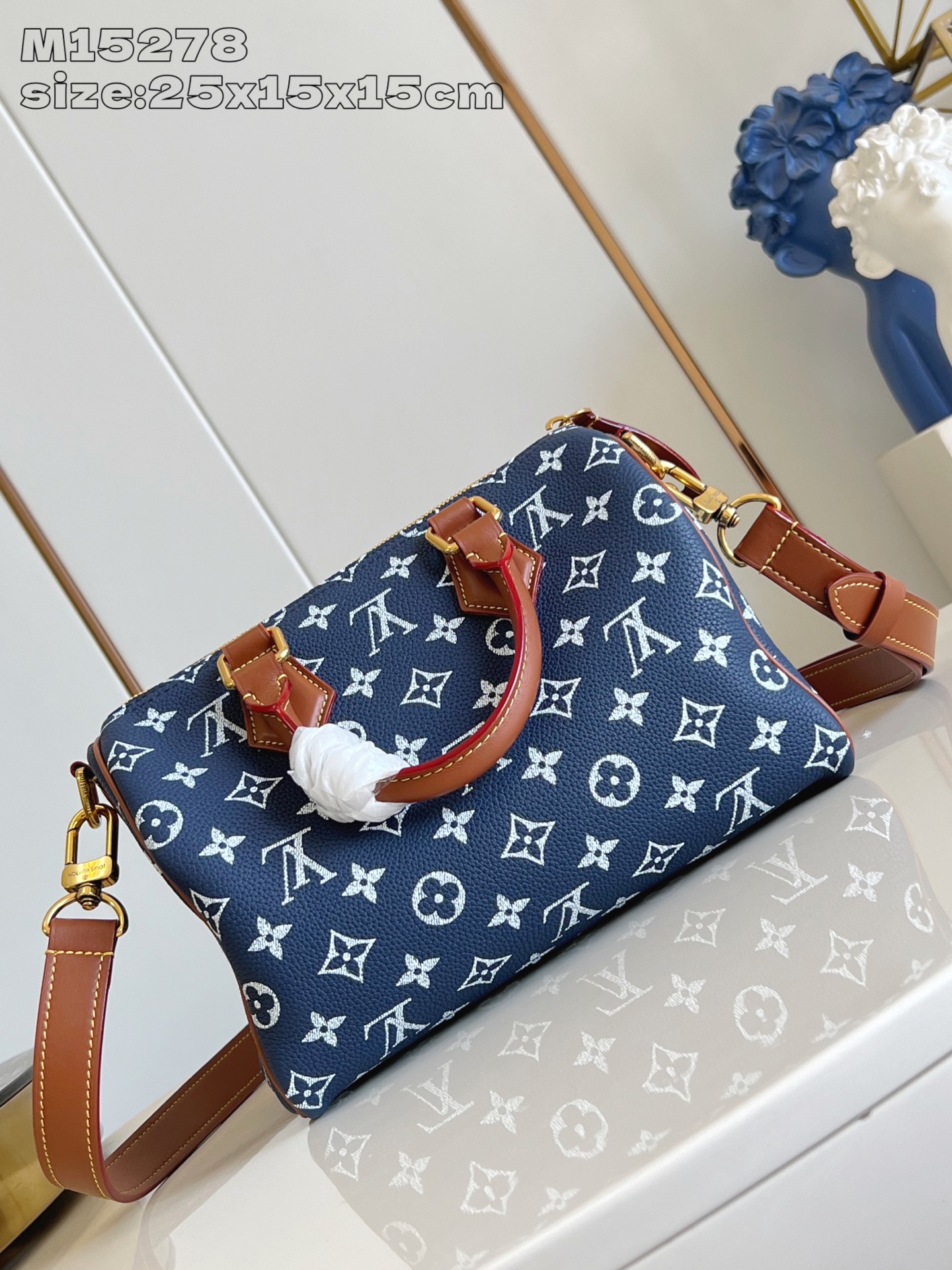 【顶级原单 M15278宝蓝 】本款 Speedy  Bandoulière 25 Monogram L