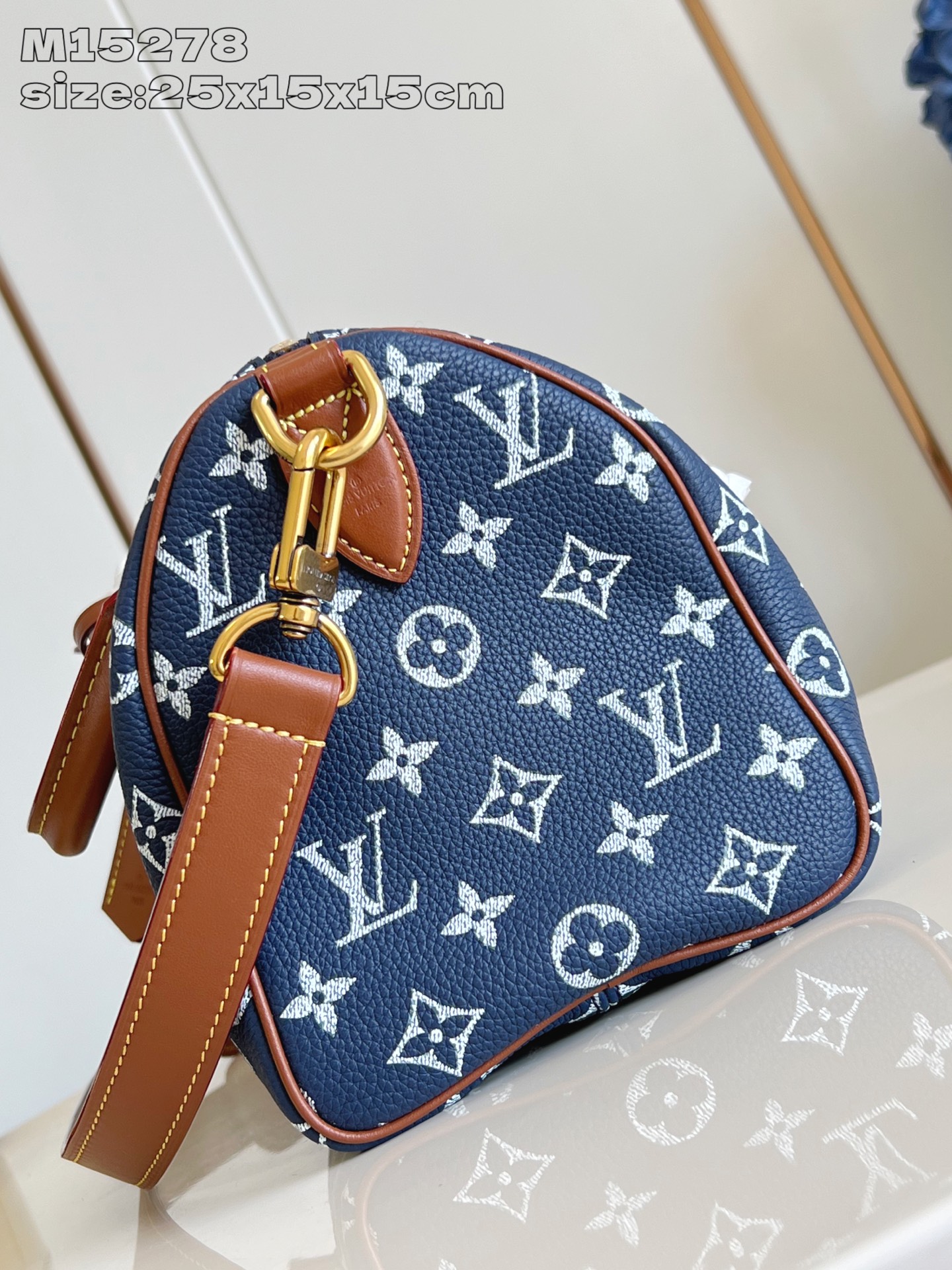 【顶级原单 M15278宝蓝 】本款 Speedy  Bandoulière 25 Monogram L