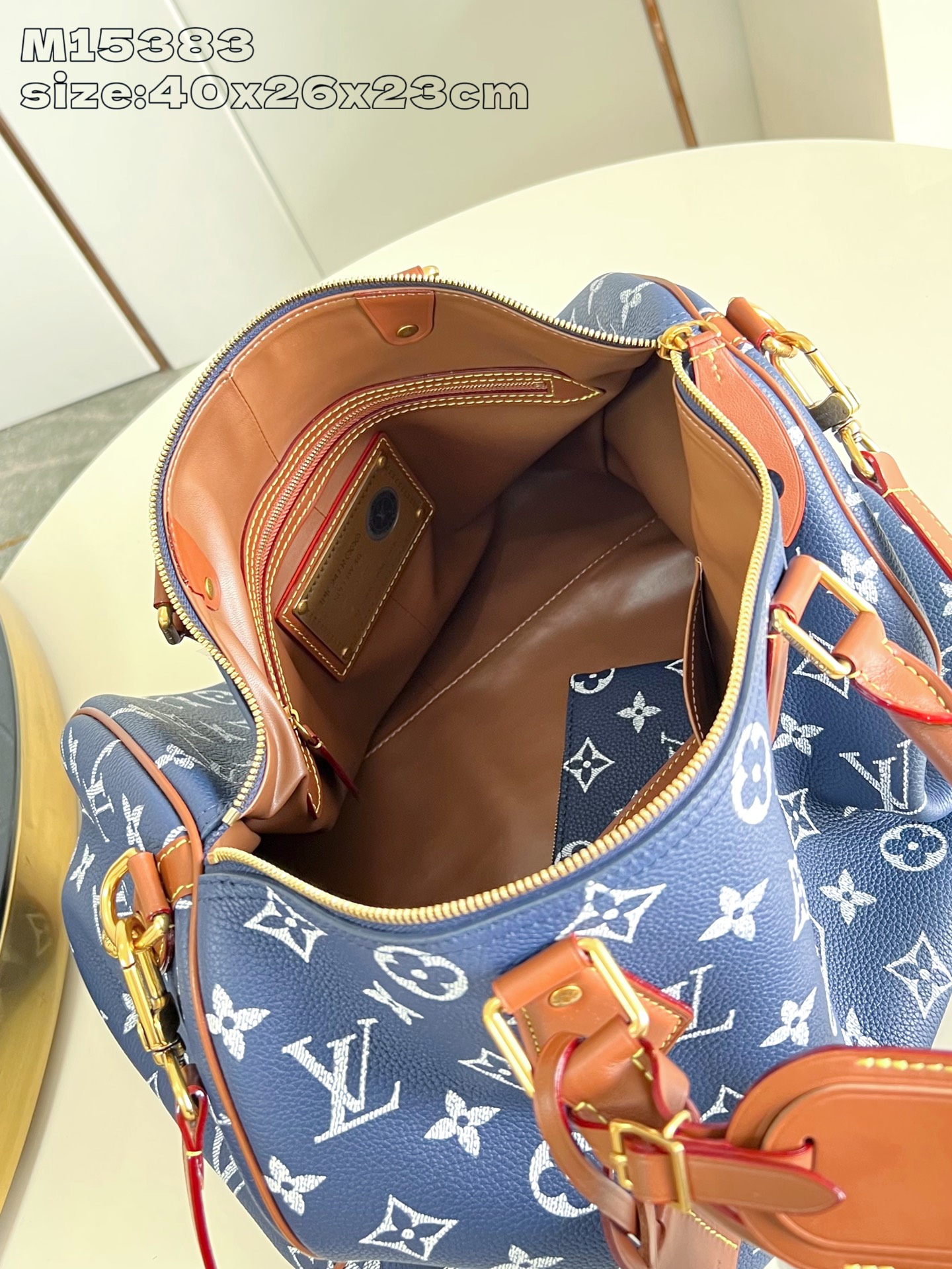 【顶级原单 M15383宝蓝 】本款 Speedy  Bandoulière 40 Monogram L