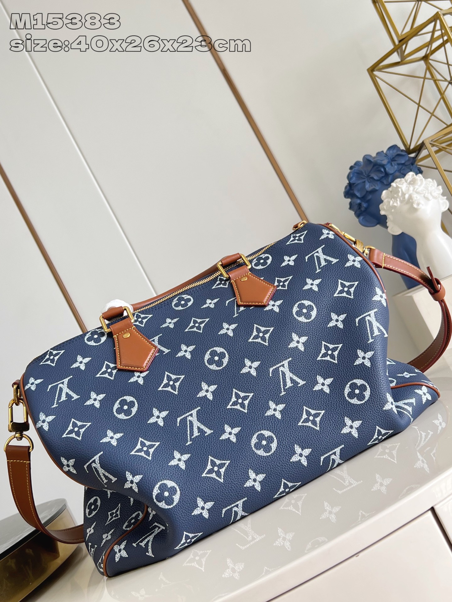 【顶级原单 M15383宝蓝 】本款 Speedy  Bandoulière 40 Monogram L